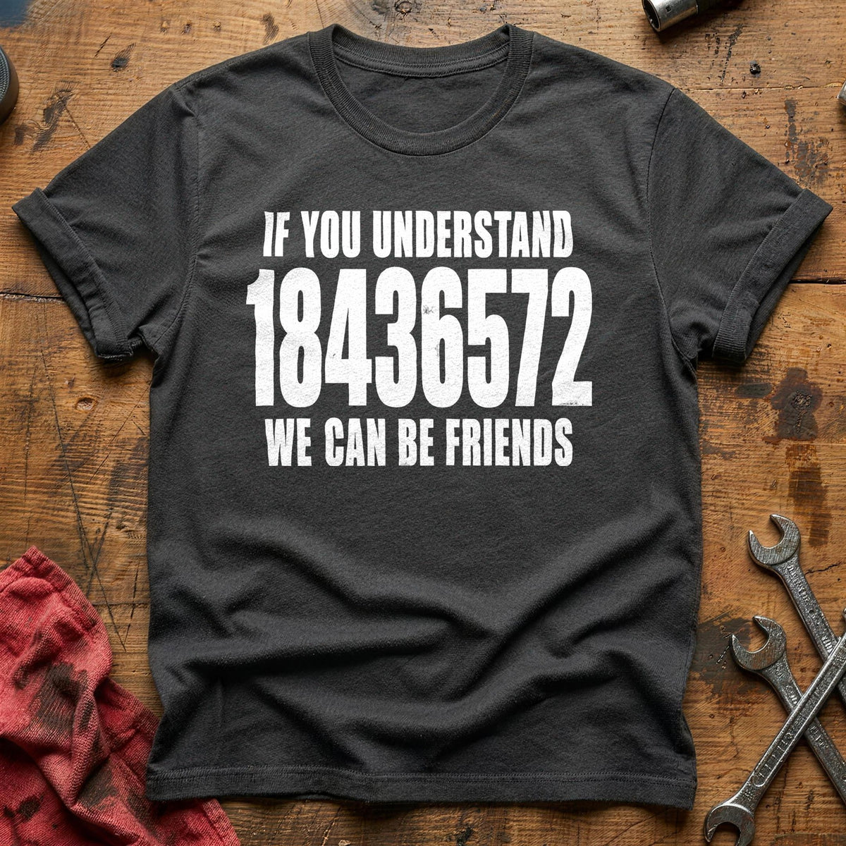If You Understand 18436572 We Can Be Friends 44 T-Shirt - Charcoal