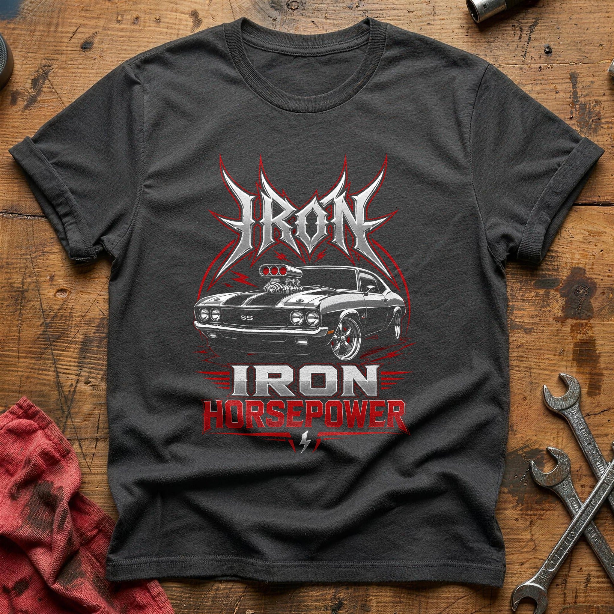 Iron Horsepower 14 T-Shirt - Charcoal