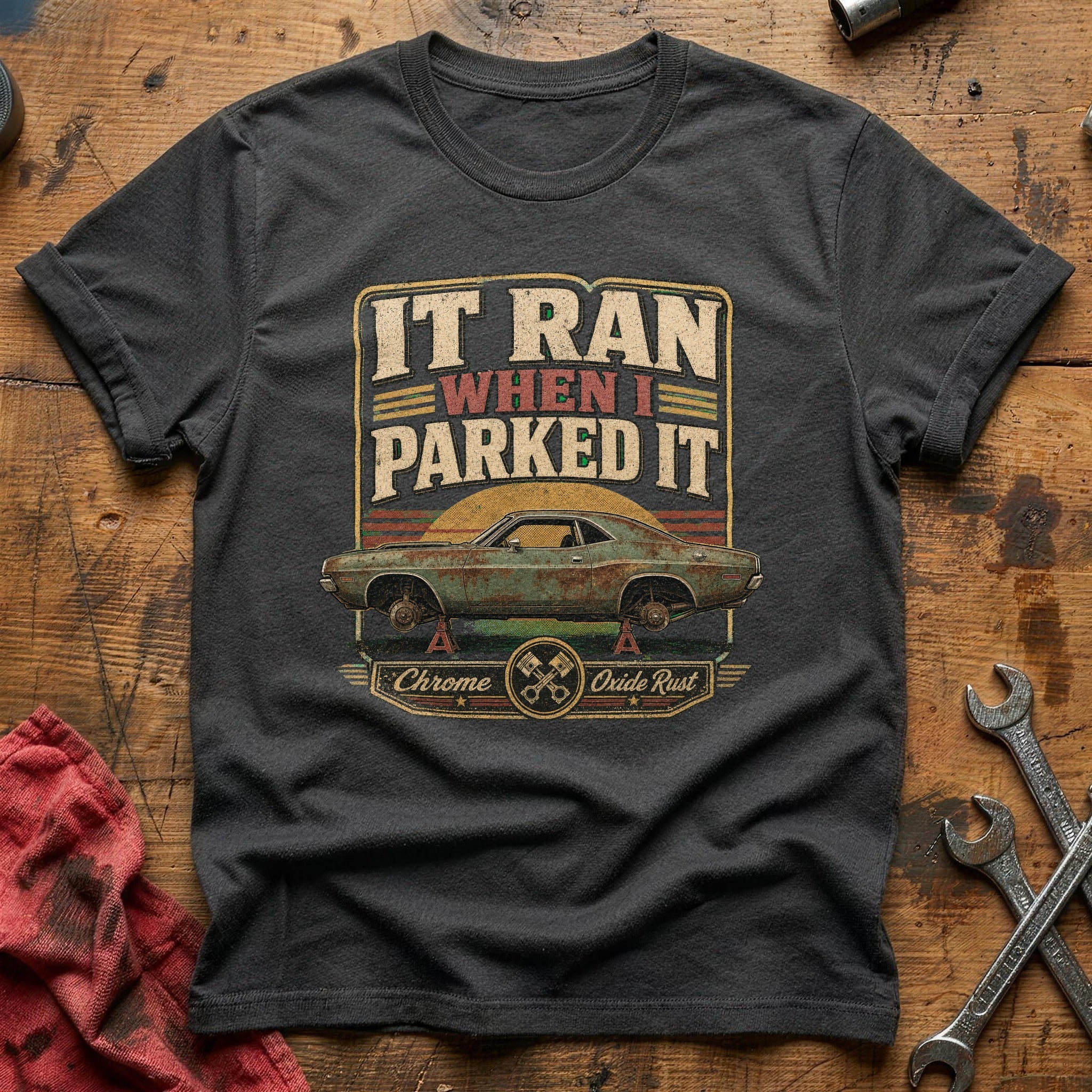 It Ran When I Parked It T-Shirt - Charcoal
