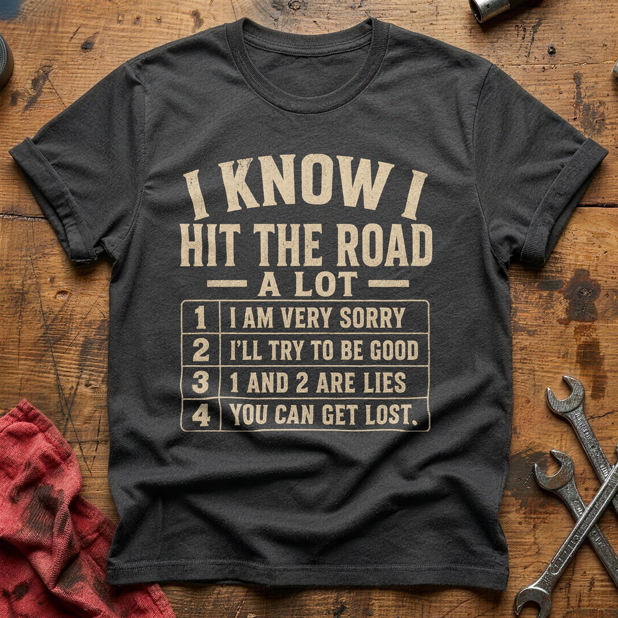 Know the Road T-Shirt - Charcoal
