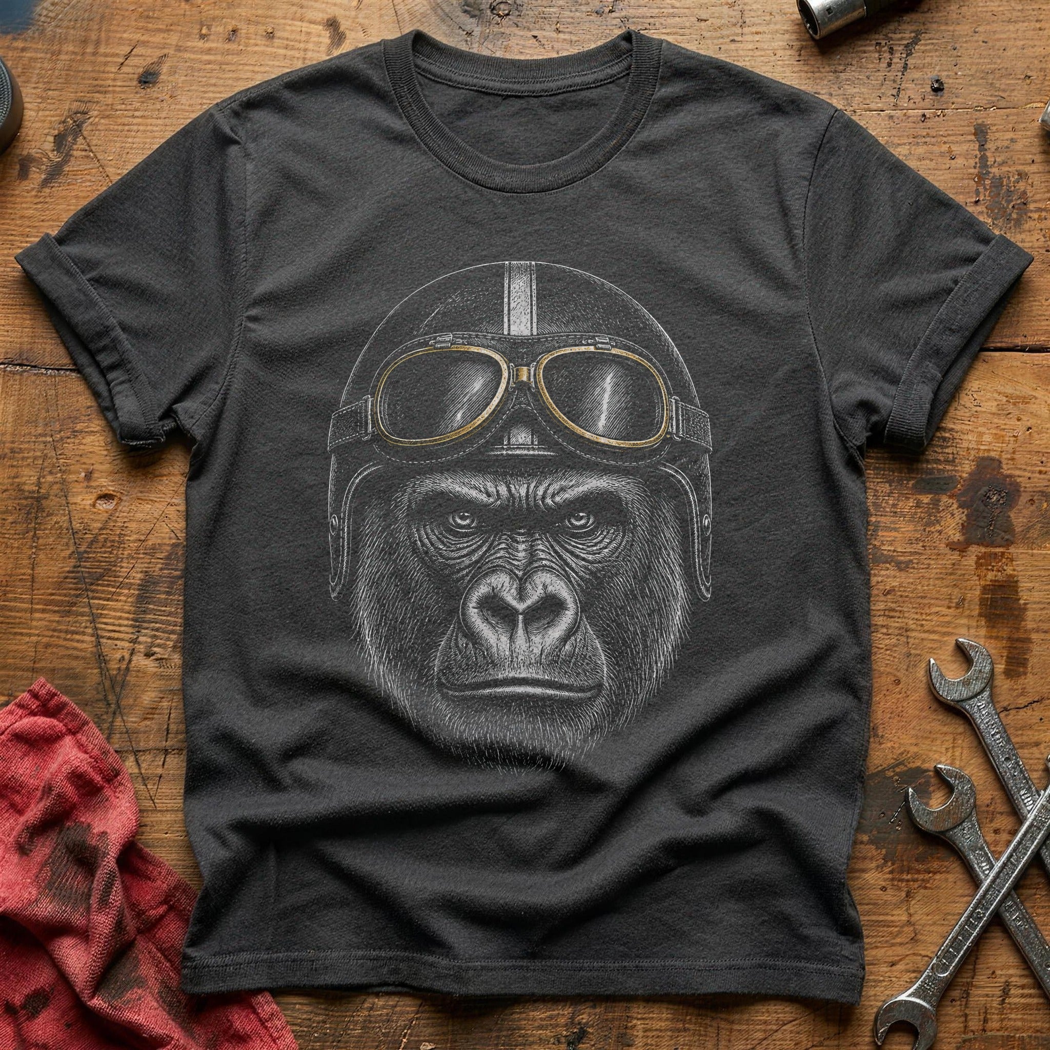 Leather & Lenses T-Shirt - Charcoal