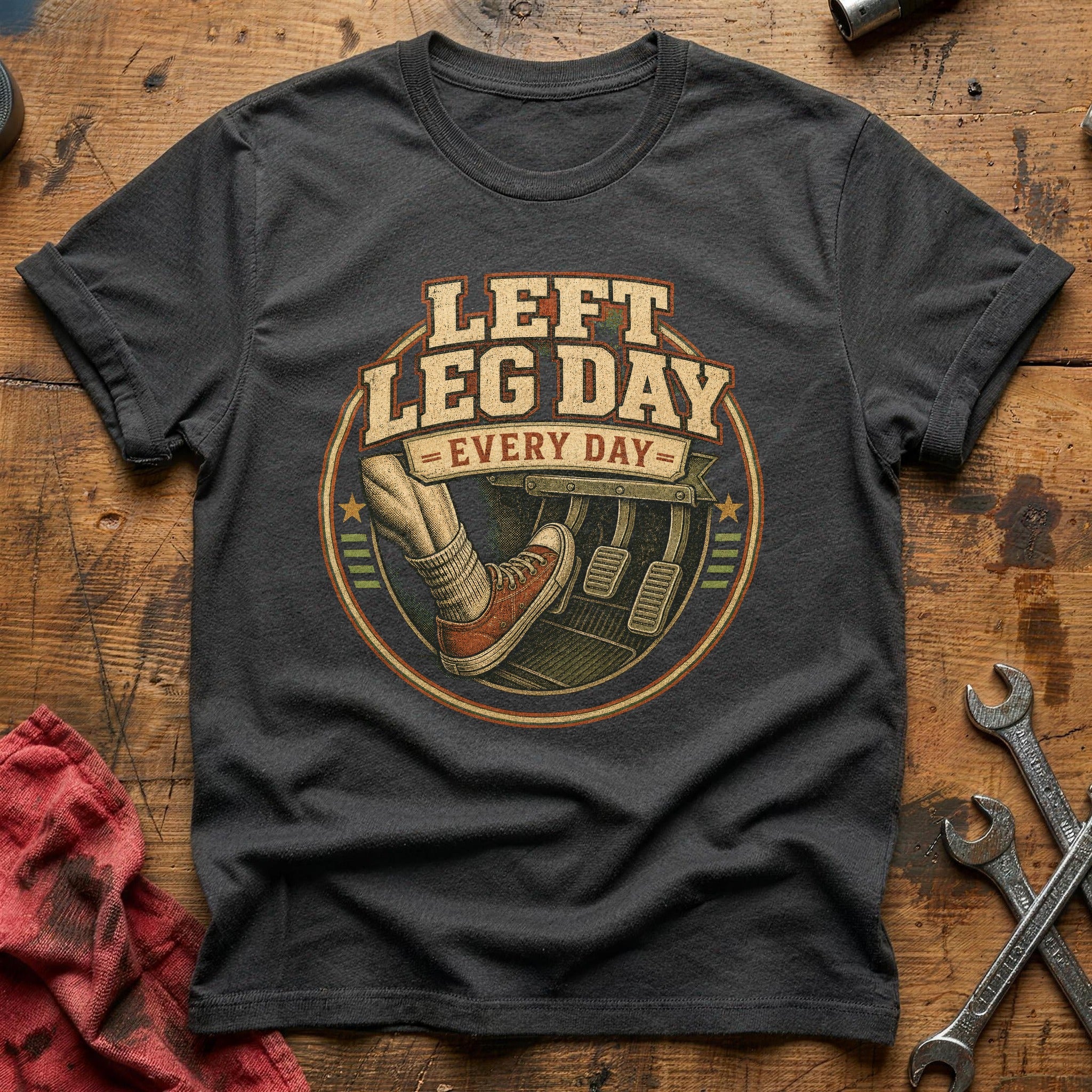 Left Leg Day T-Shirt - Charcoal