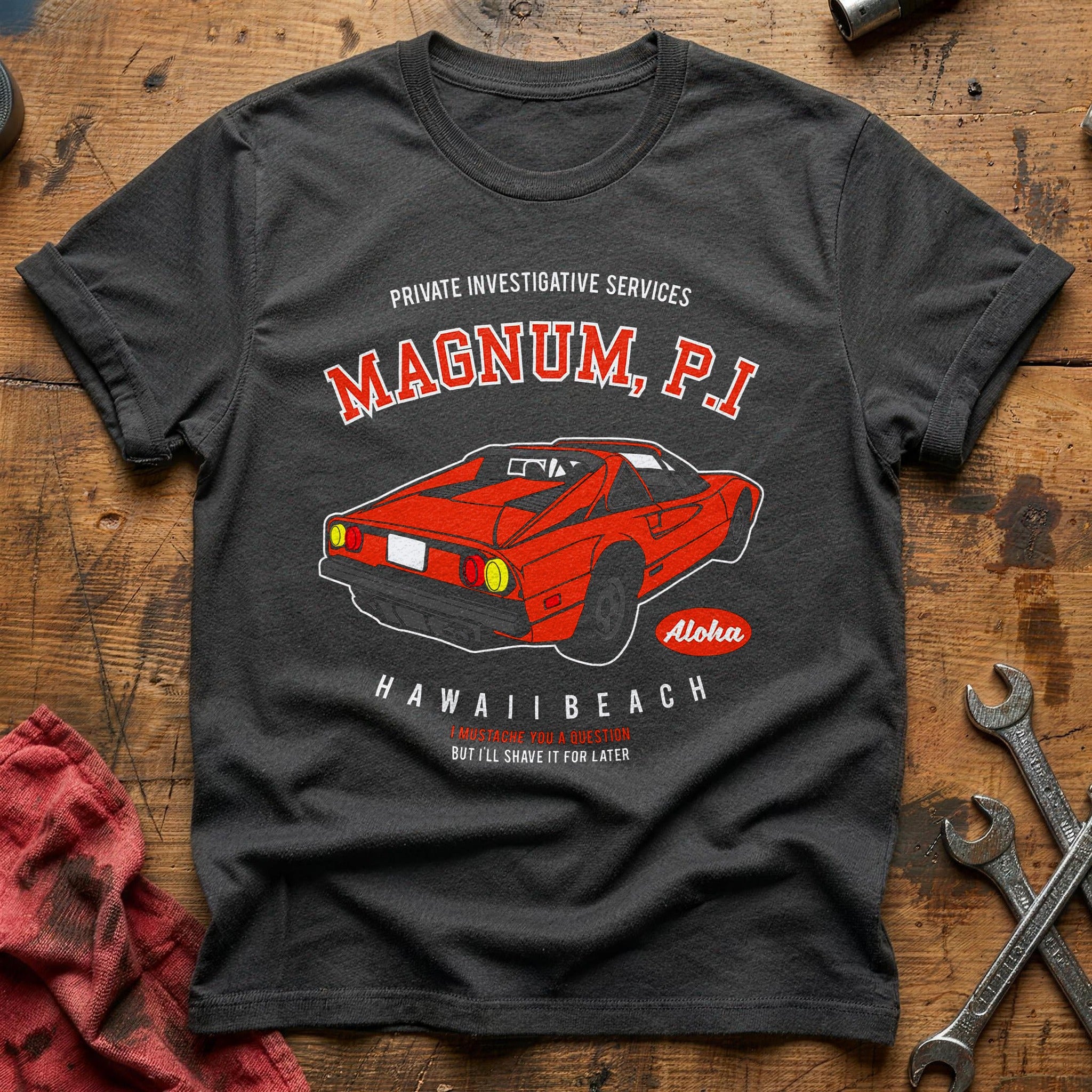 Magnum car T-Shirt - Charcoal