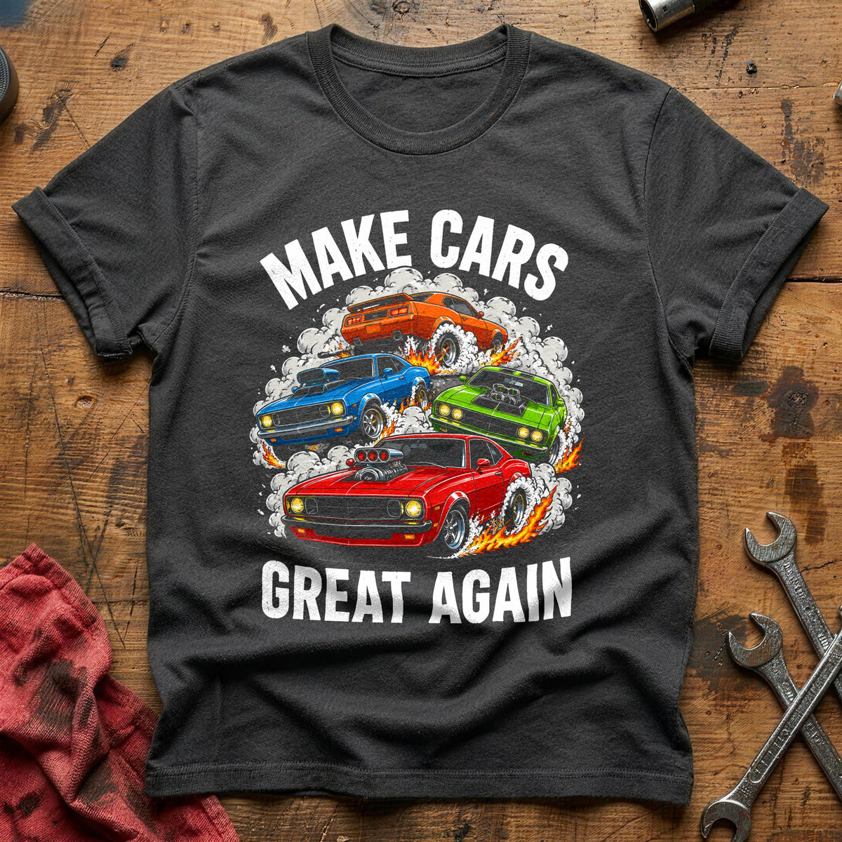 Make Cars Great Again 41 T-Shirt - Charcoal