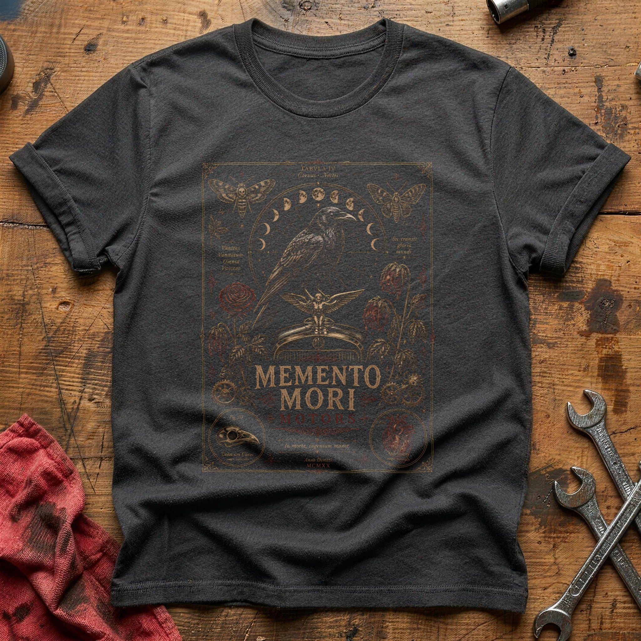 Memento Mori Motors 15 T-Shirt - Charcoal