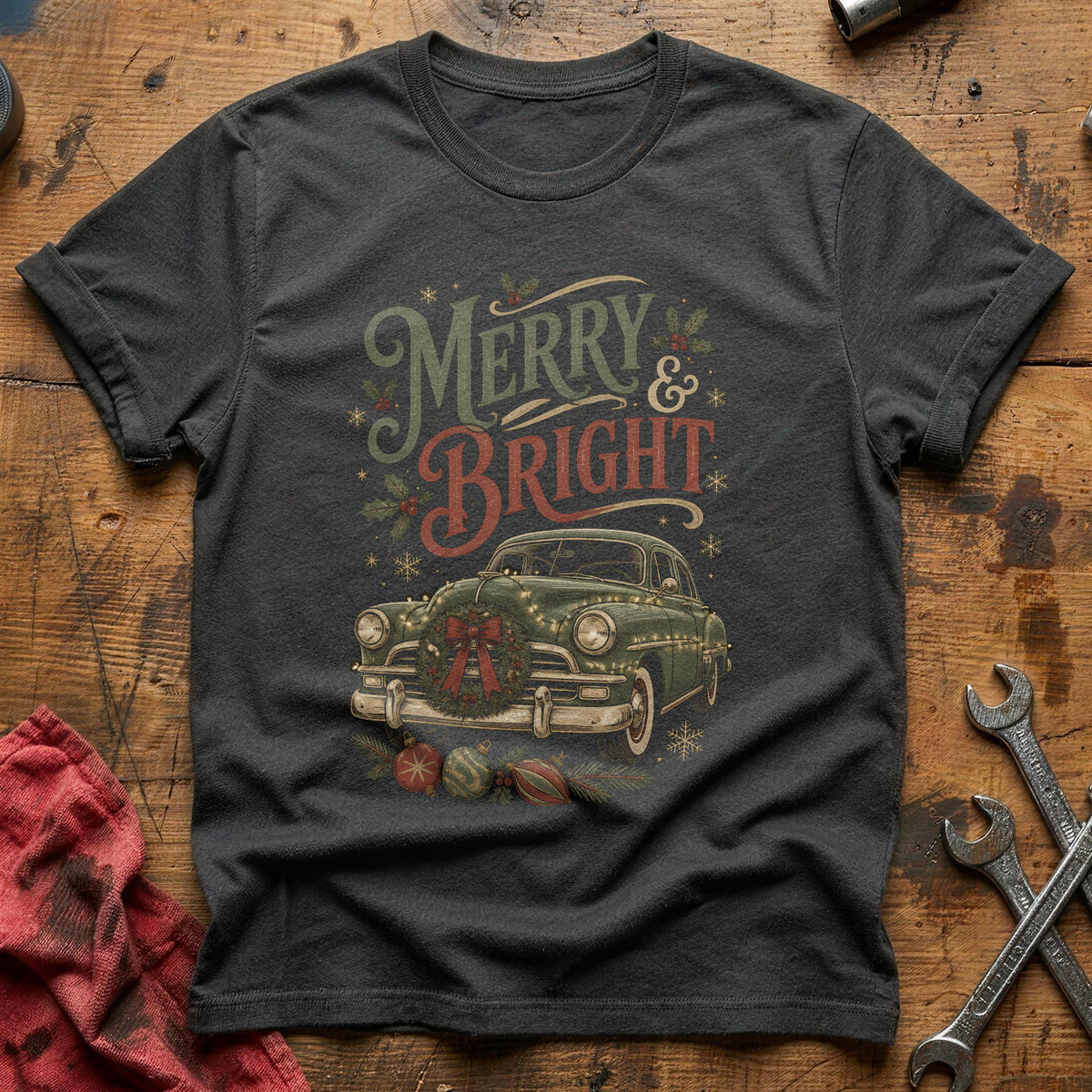 Merry And Bright 99 T-Shirt - Charcoal