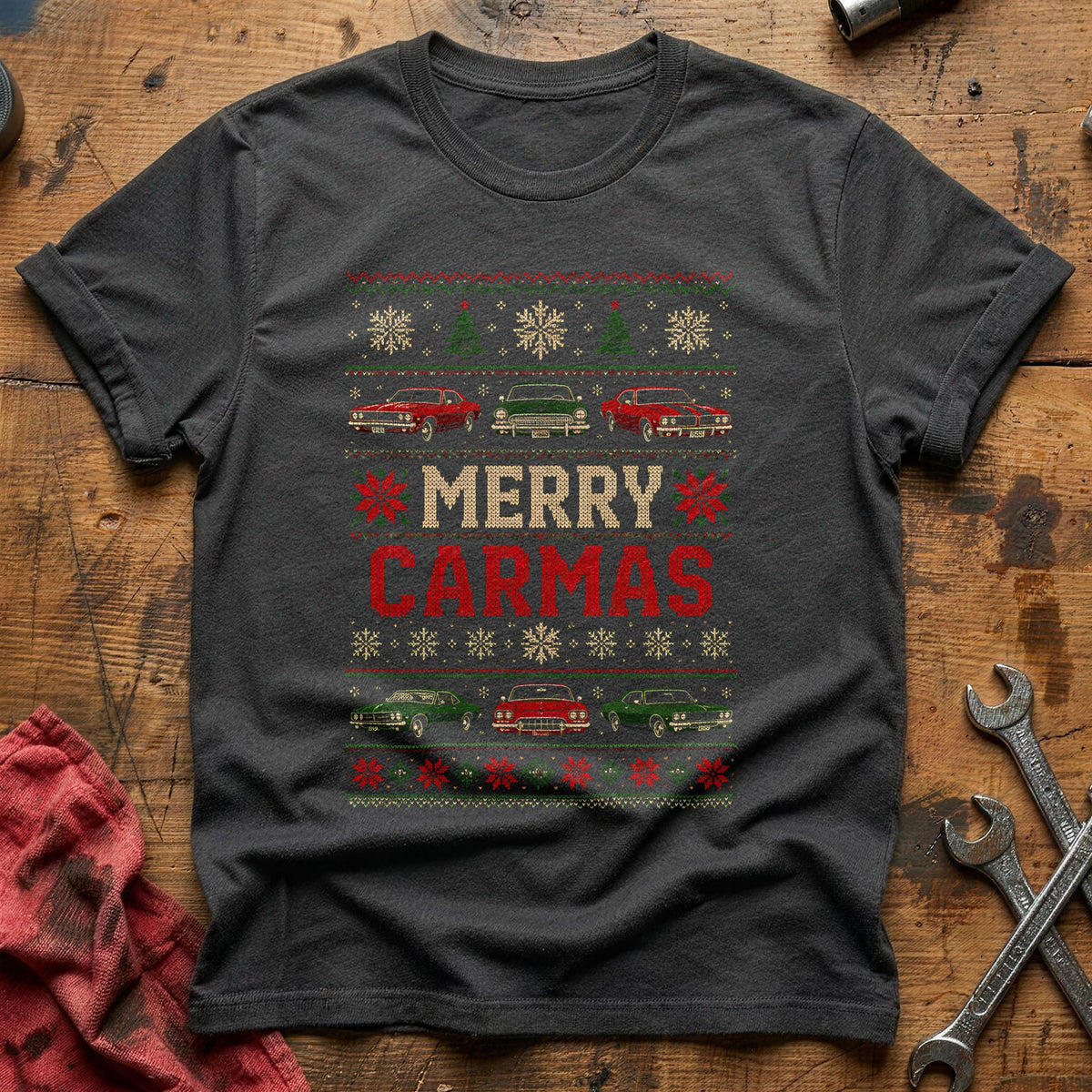 Merry Carmas 26 T-Shirt - Charcoal