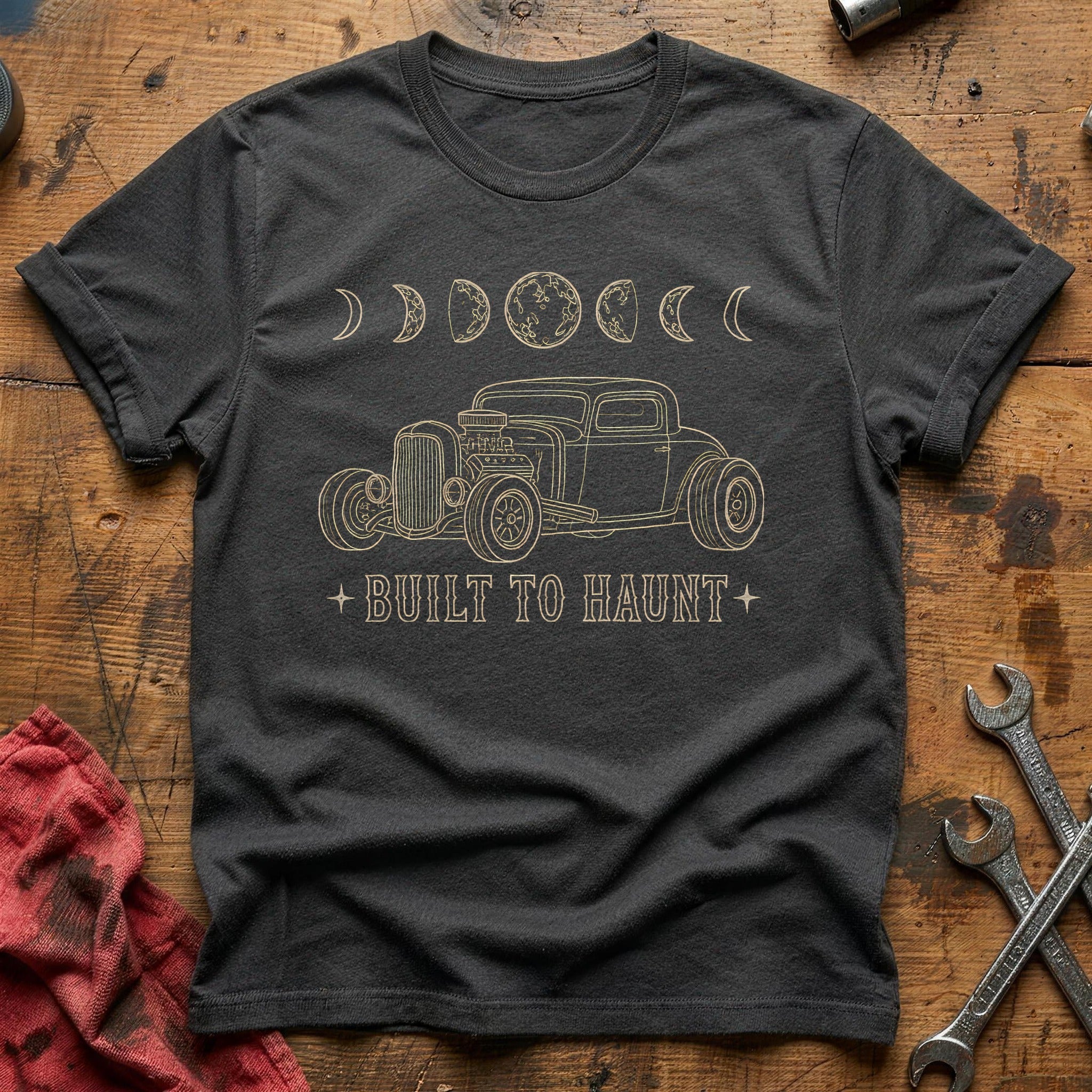 Moon Phases Haunt 21 T-Shirt - Charcoal