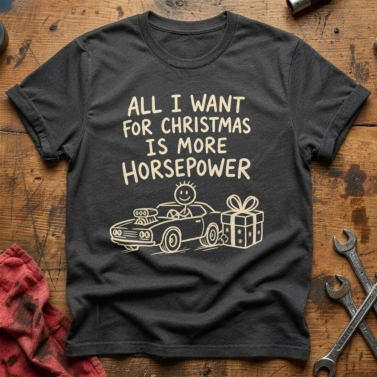 More Horsepower 77 T-Shirt - Charcoal