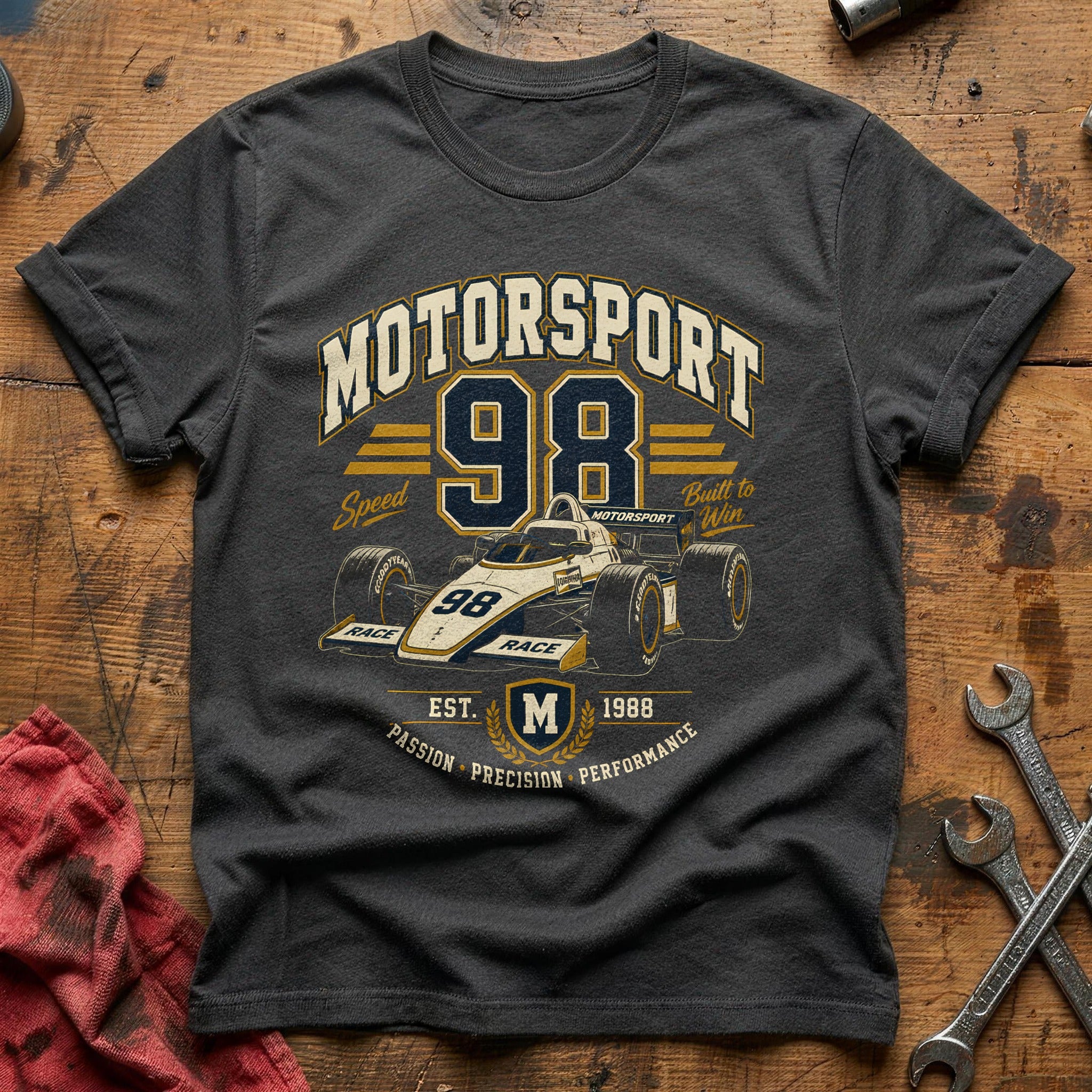 Motorsport Sports 10 T-Shirt - Charcoal