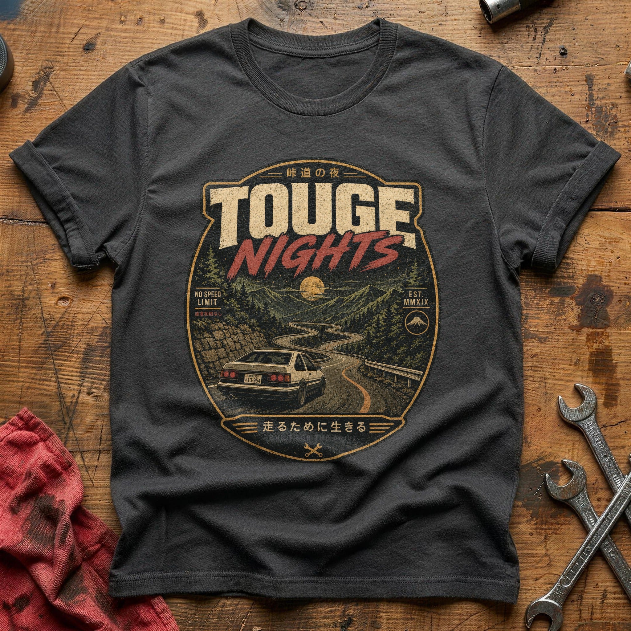 Mountain Pass Midnight T-Shirt - Charcoal
