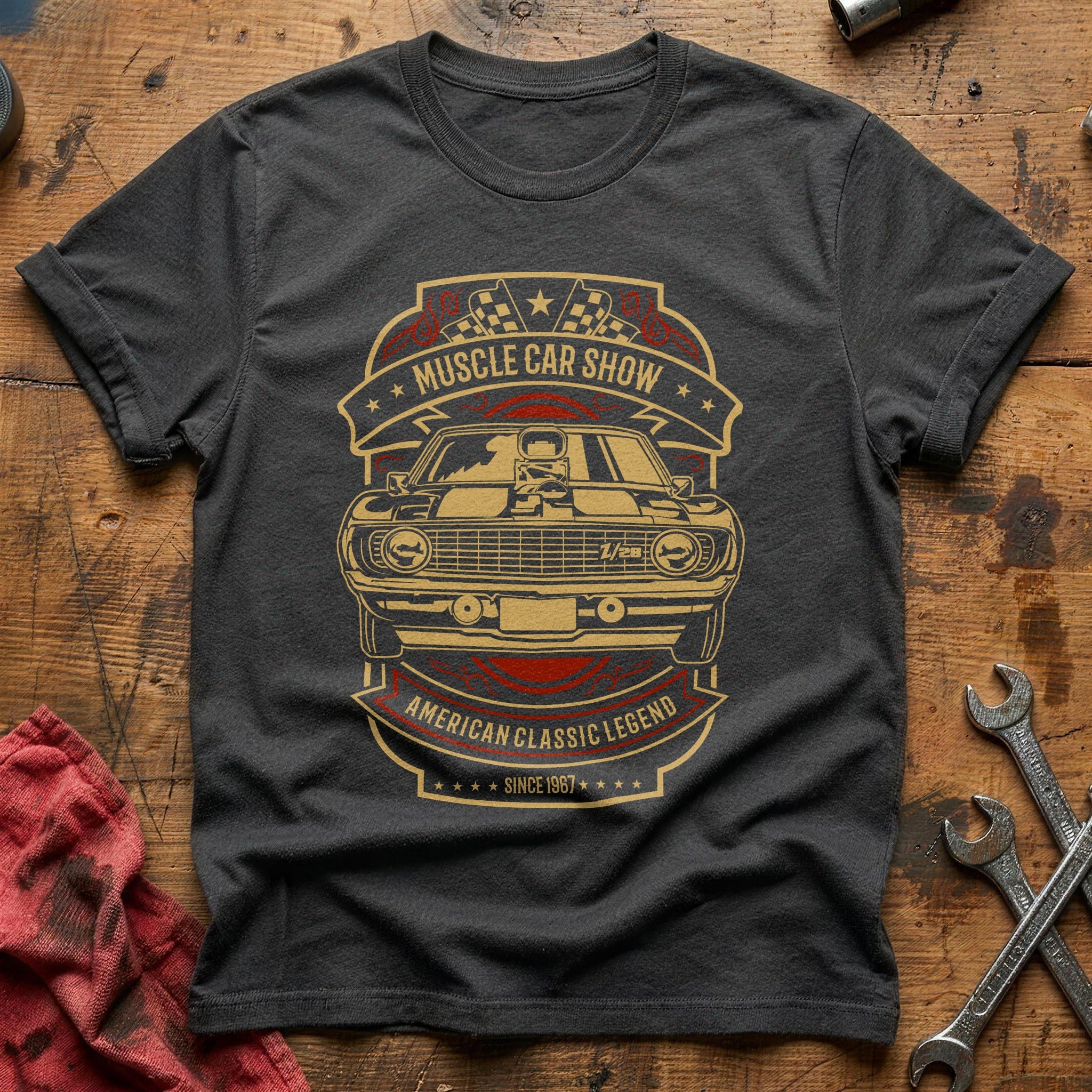 Muscle car show T-Shirt - Charcoal