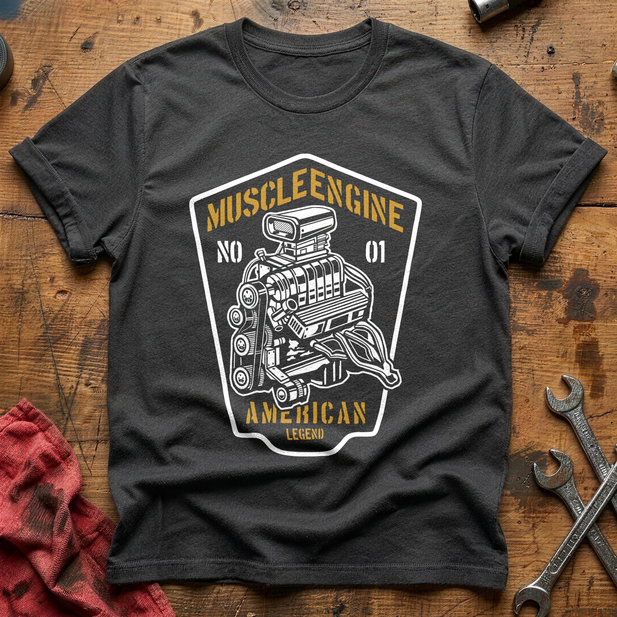 Muscle engine T-Shirt - Charcoal