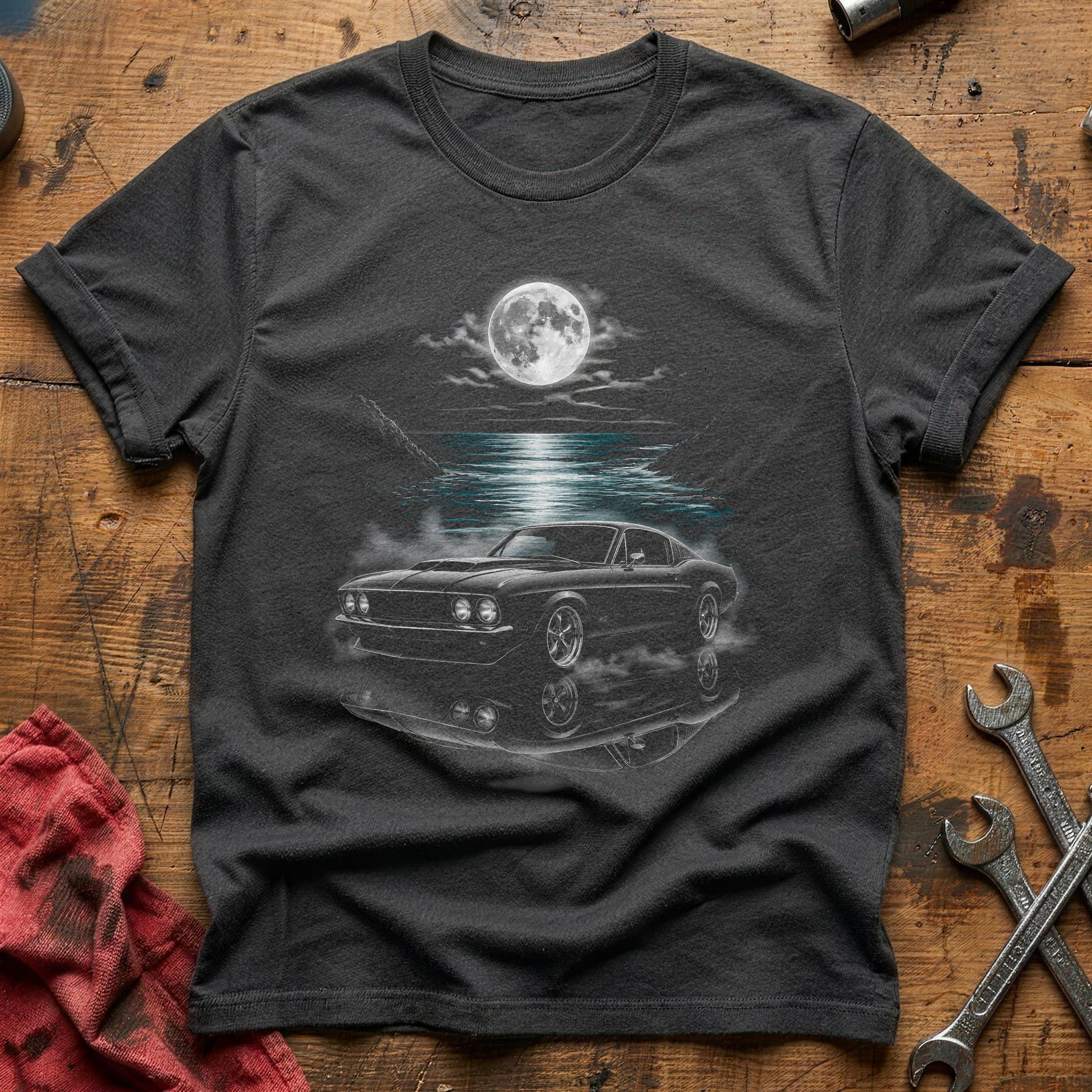 Musclecar Reflection Water 45 T-Shirt - Charcoal