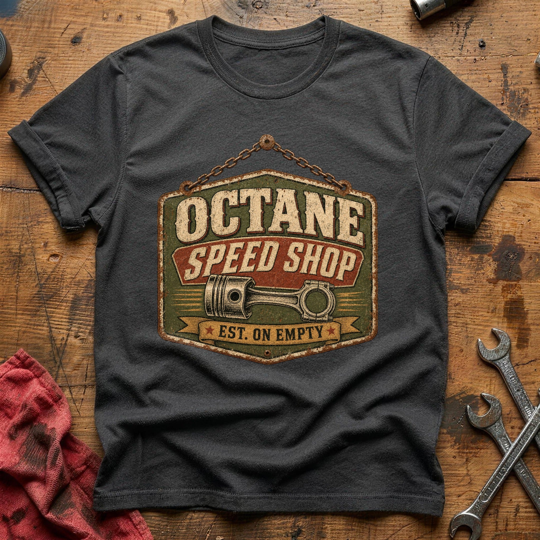 Octane Speed Shop T-Shirt - Charcoal