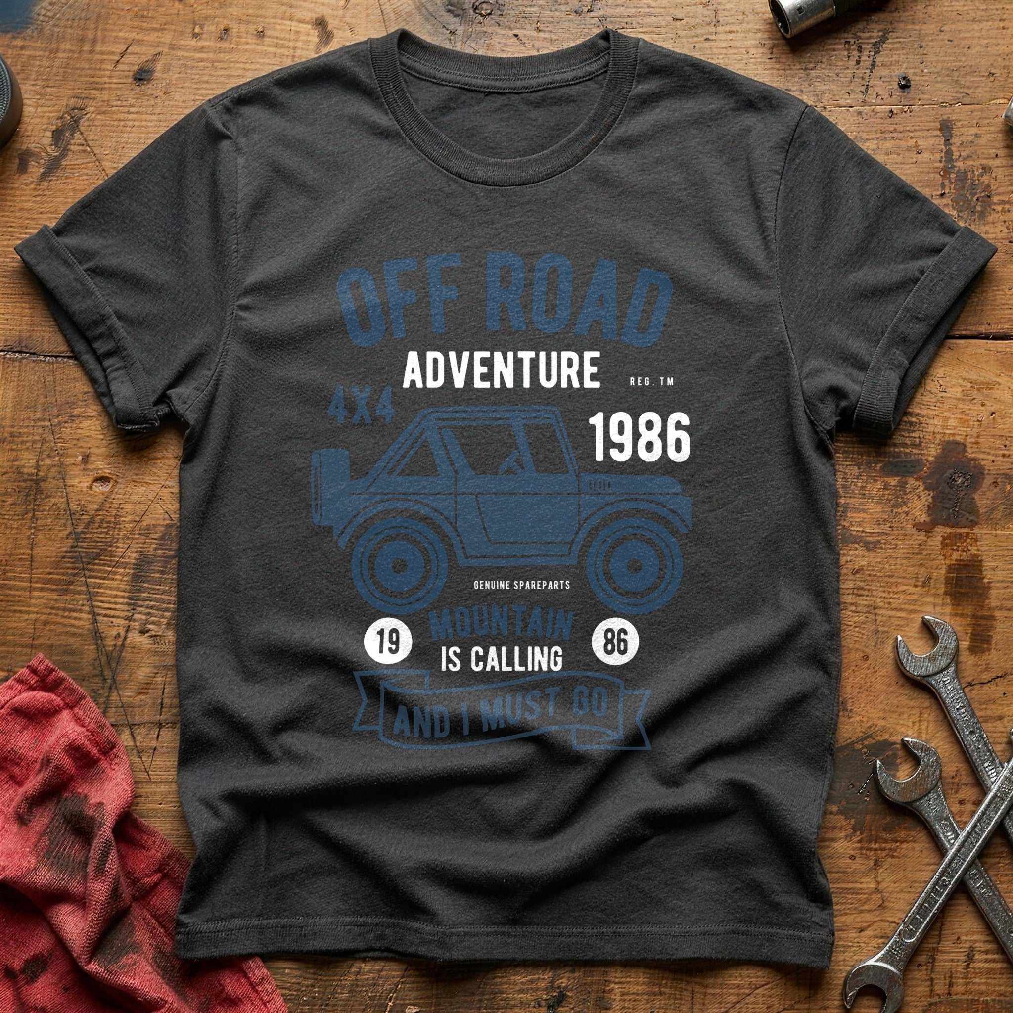 Off road adventure T-Shirt - Charcoal