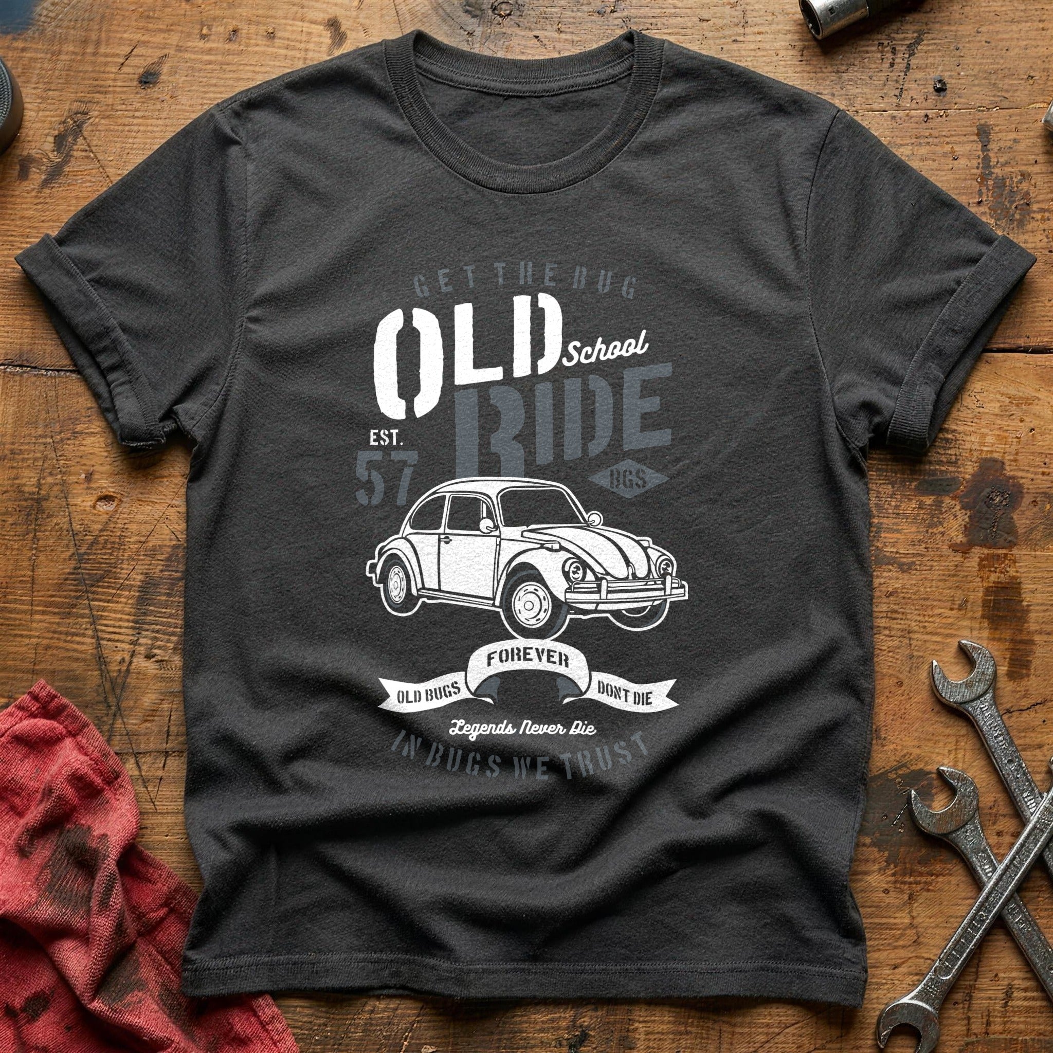 Old school ride T-Shirt - Charcoal