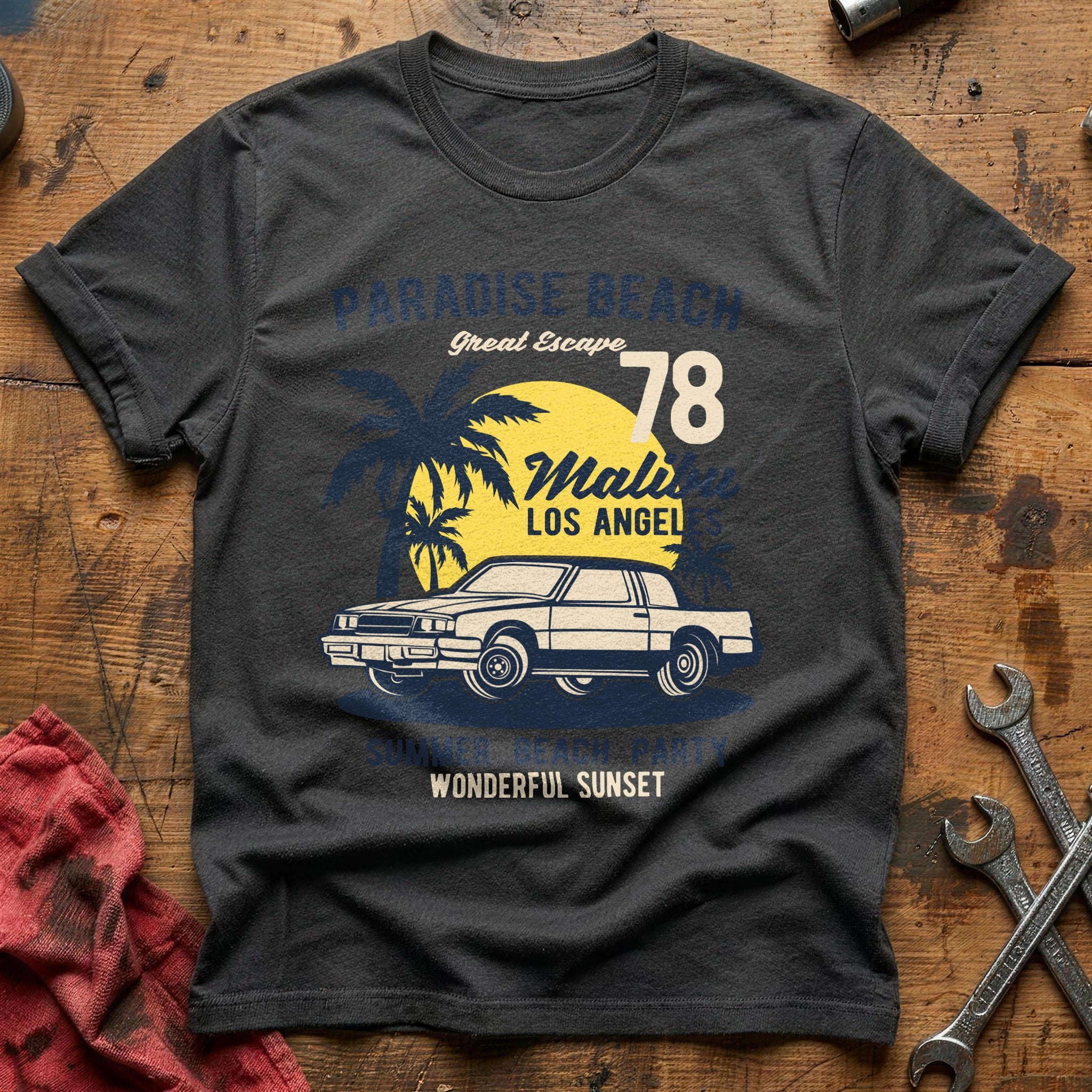 Paradise beach T-Shirt - Charcoal