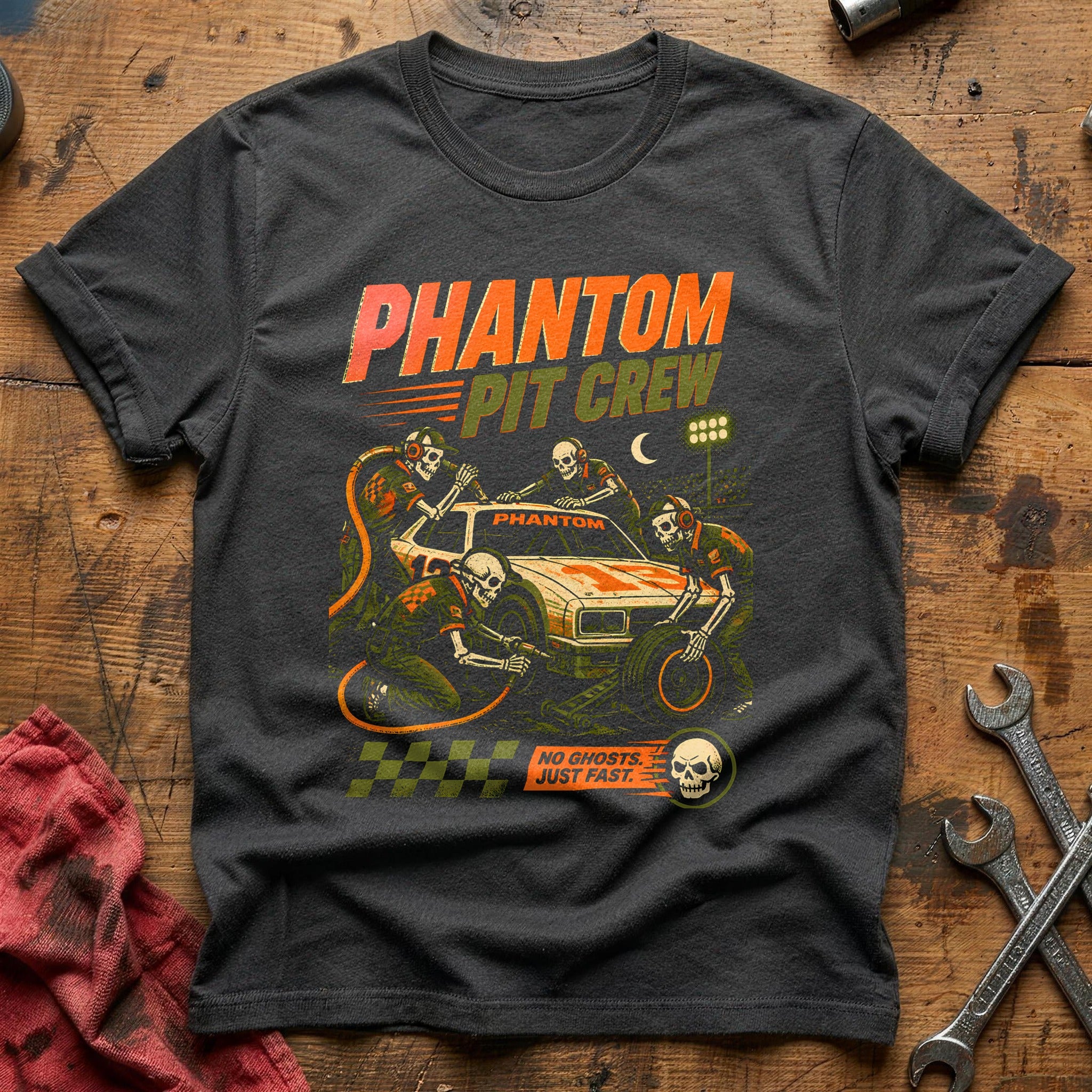 Phantom Pit Crew 82 T-Shirt - Charcoal