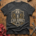 Piston & Laurels T-Shirt - Charcoal