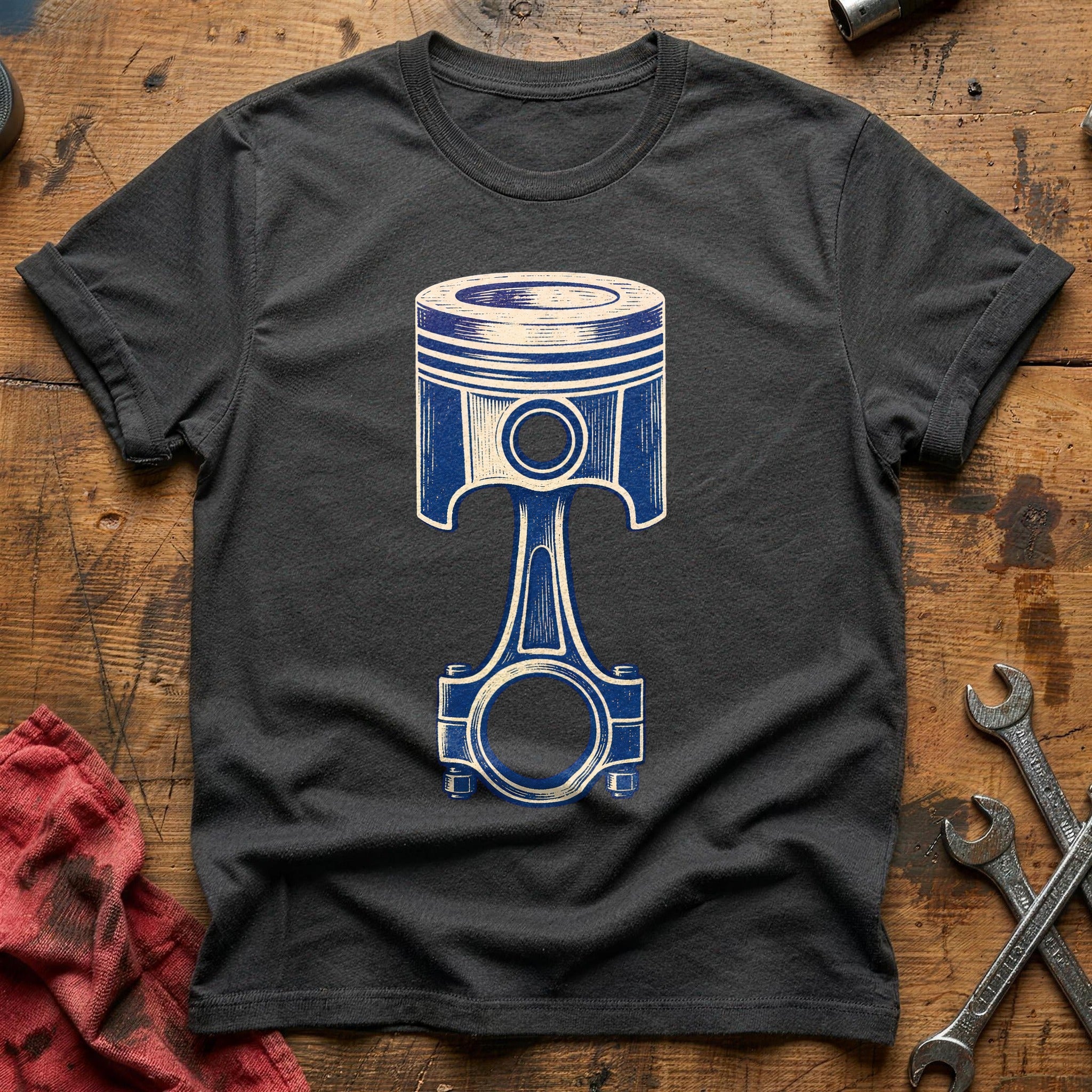 Piston & Rod T-Shirt - Charcoal