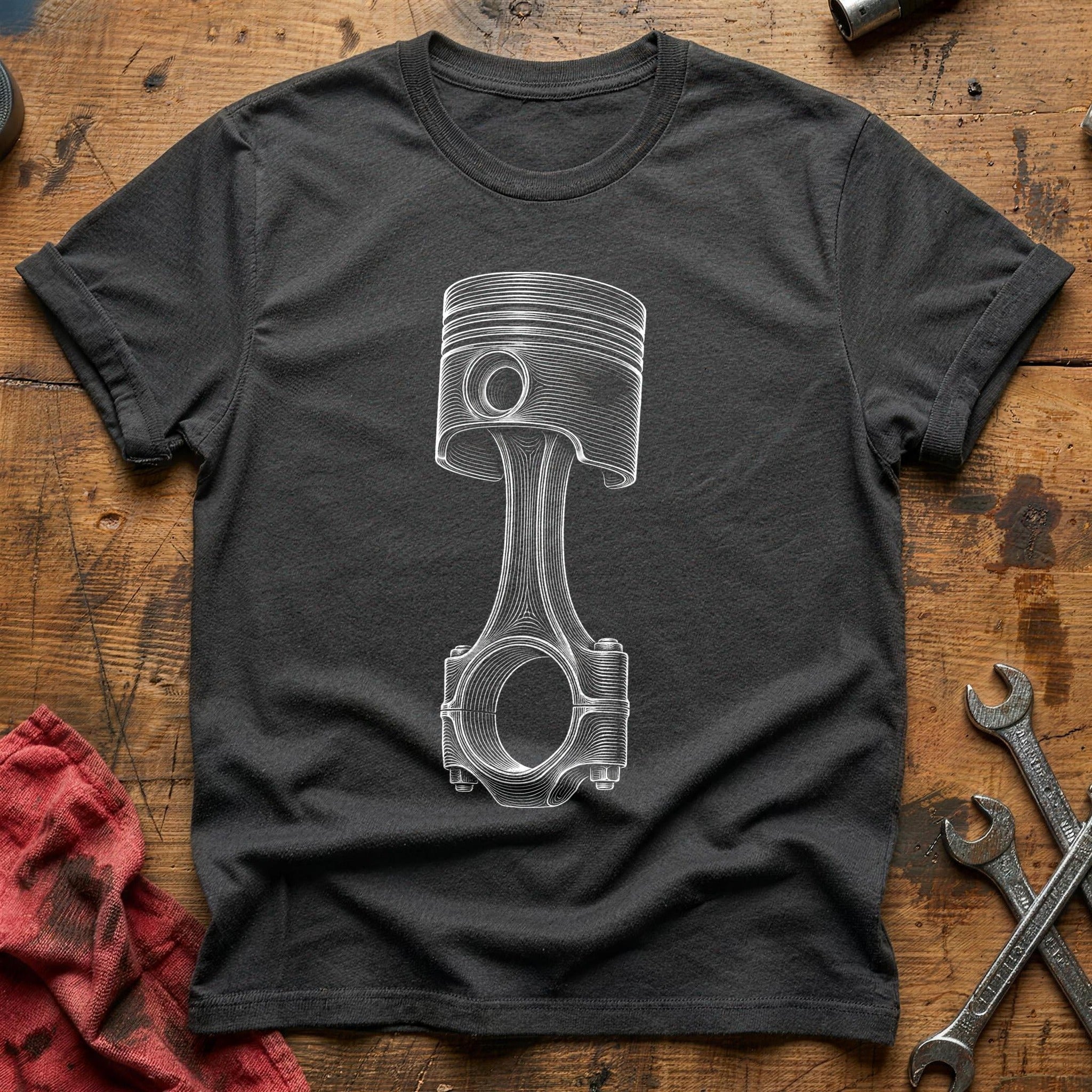Piston & Spark T-Shirt - Charcoal