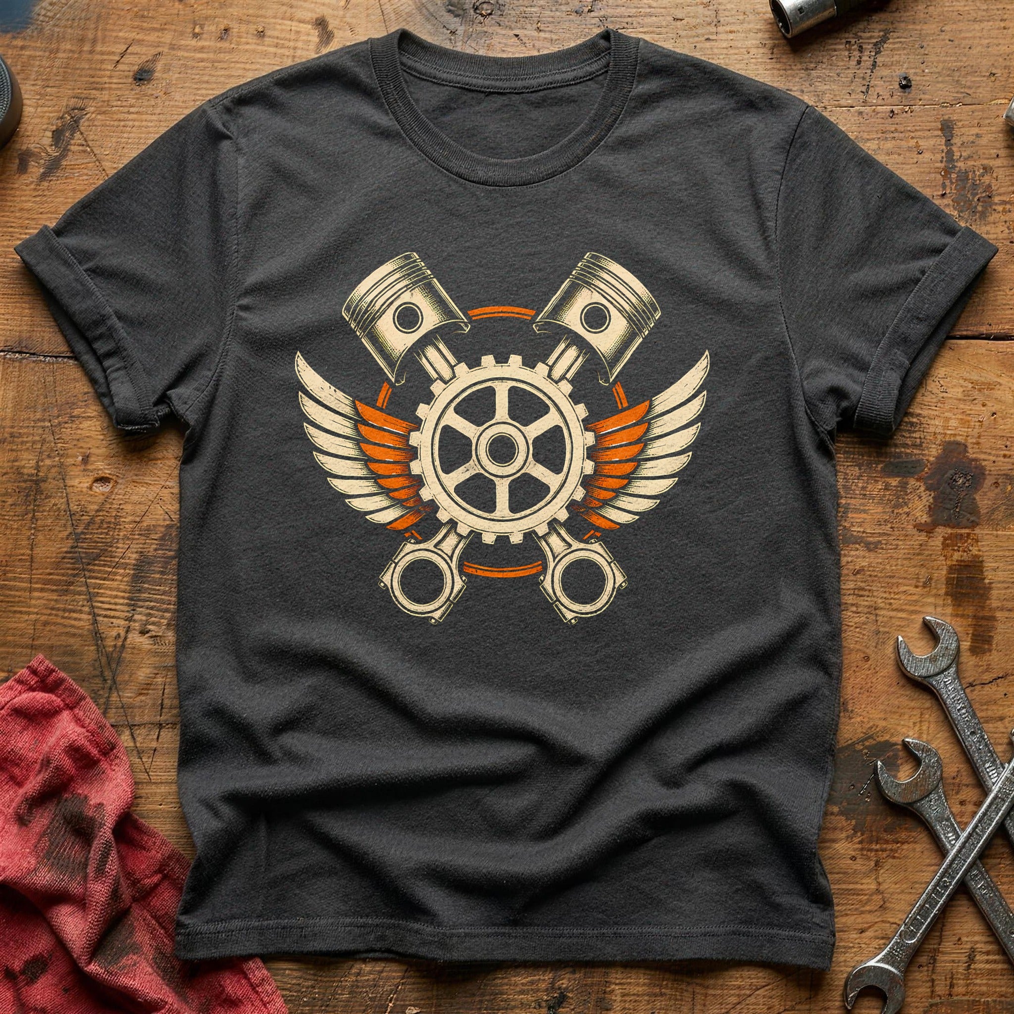 Pistons Emblem 42 T-Shirt - Charcoal