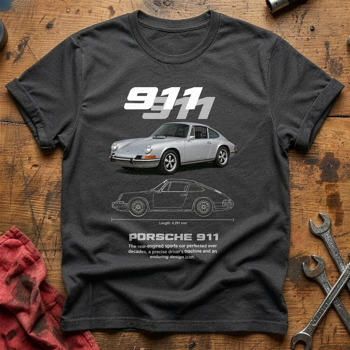 Porsche 911 61 T-Shirt - Charcoal
