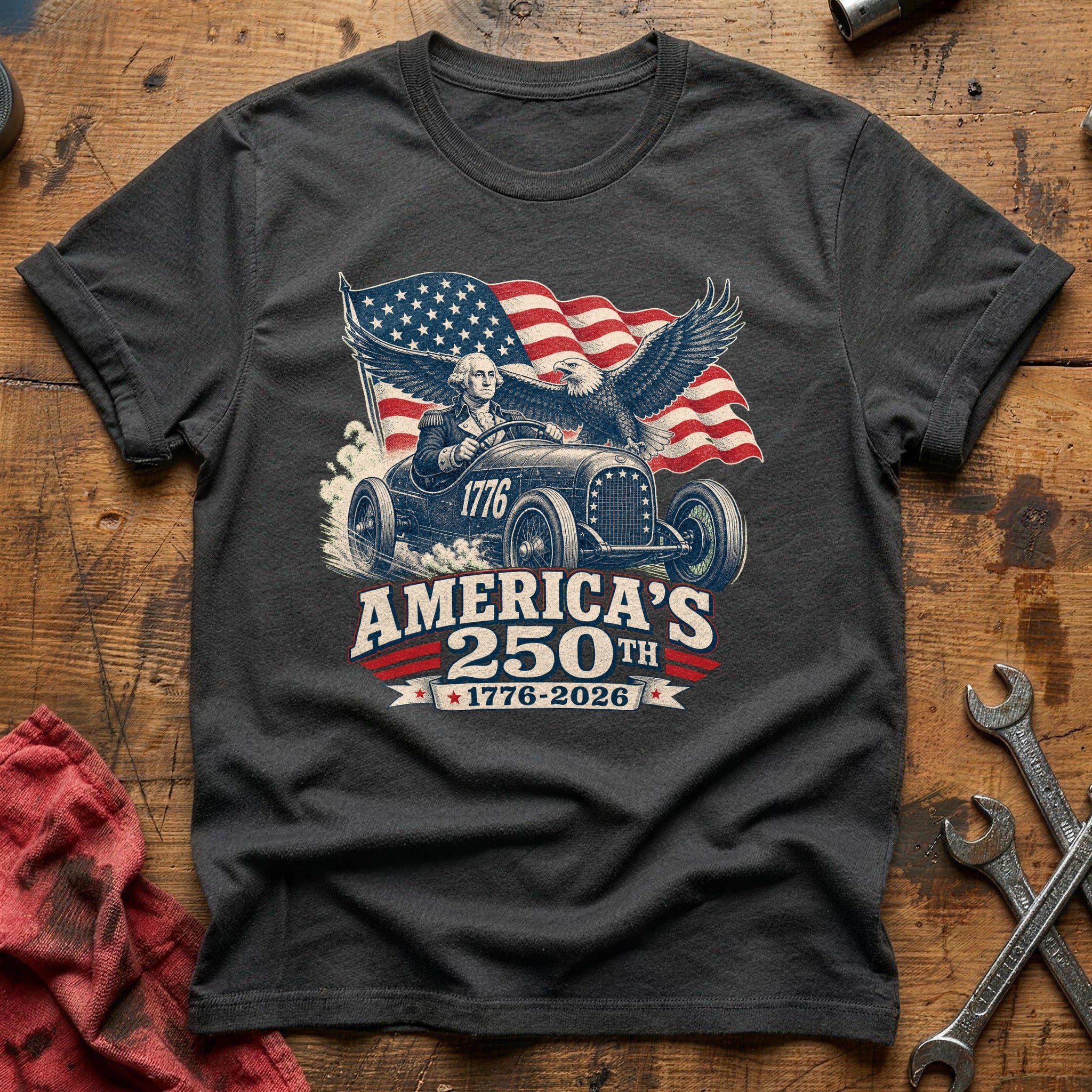 Quarter Mile Birthday T-Shirt - Charcoal