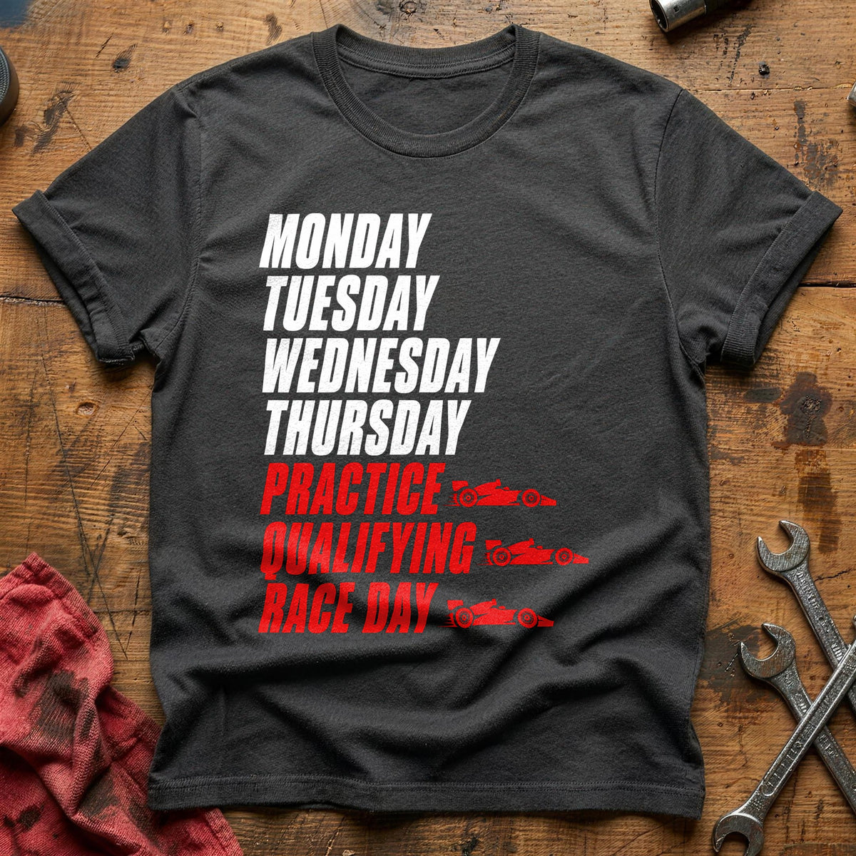 Race Week 24 T-Shirt - Charcoal