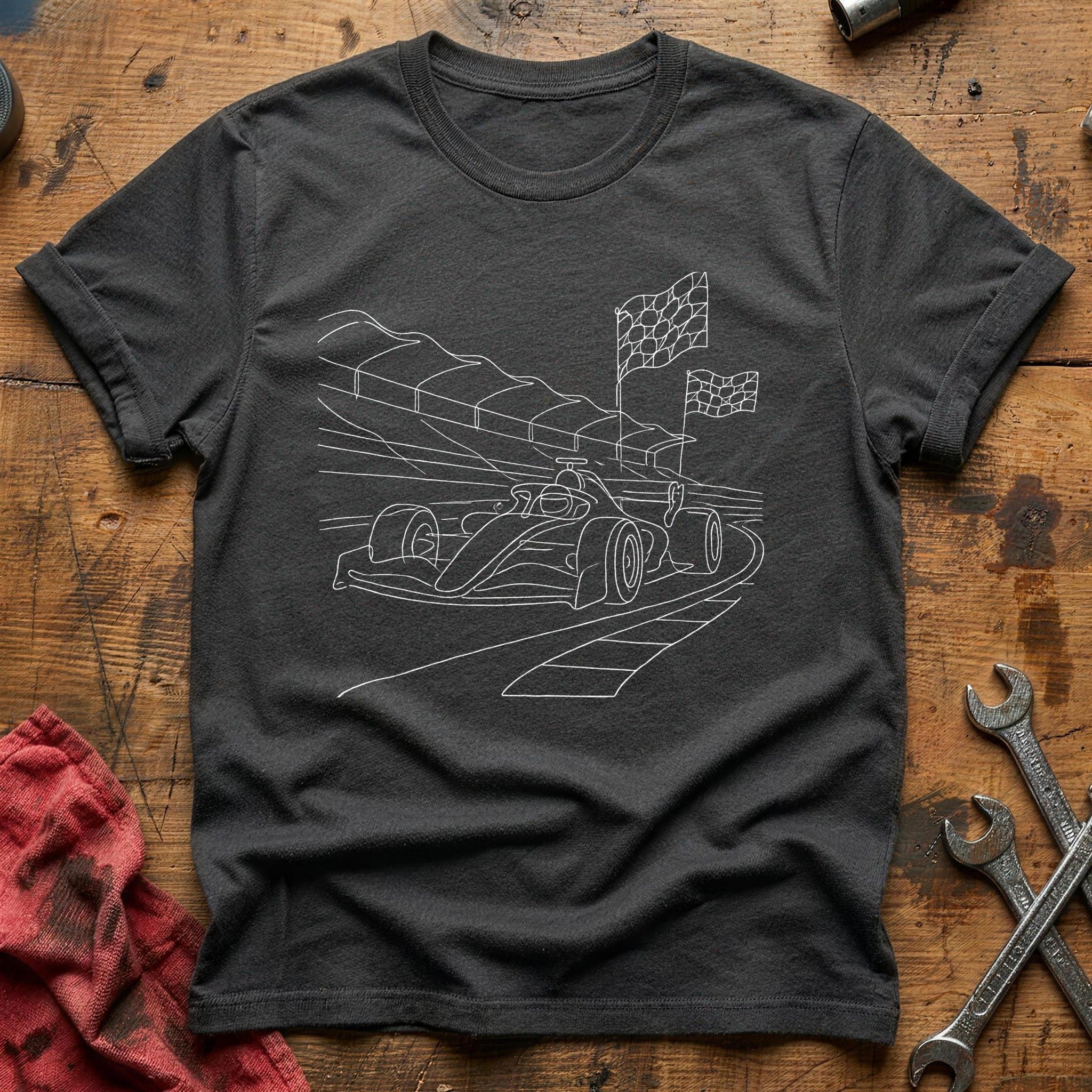 Racecar Track 32 T-Shirt - Charcoal