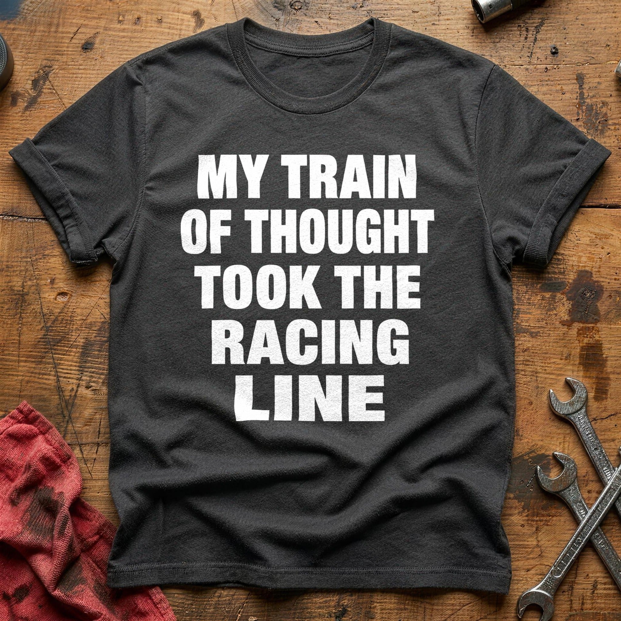Racing Line Thoughts T-Shirt - Charcoal