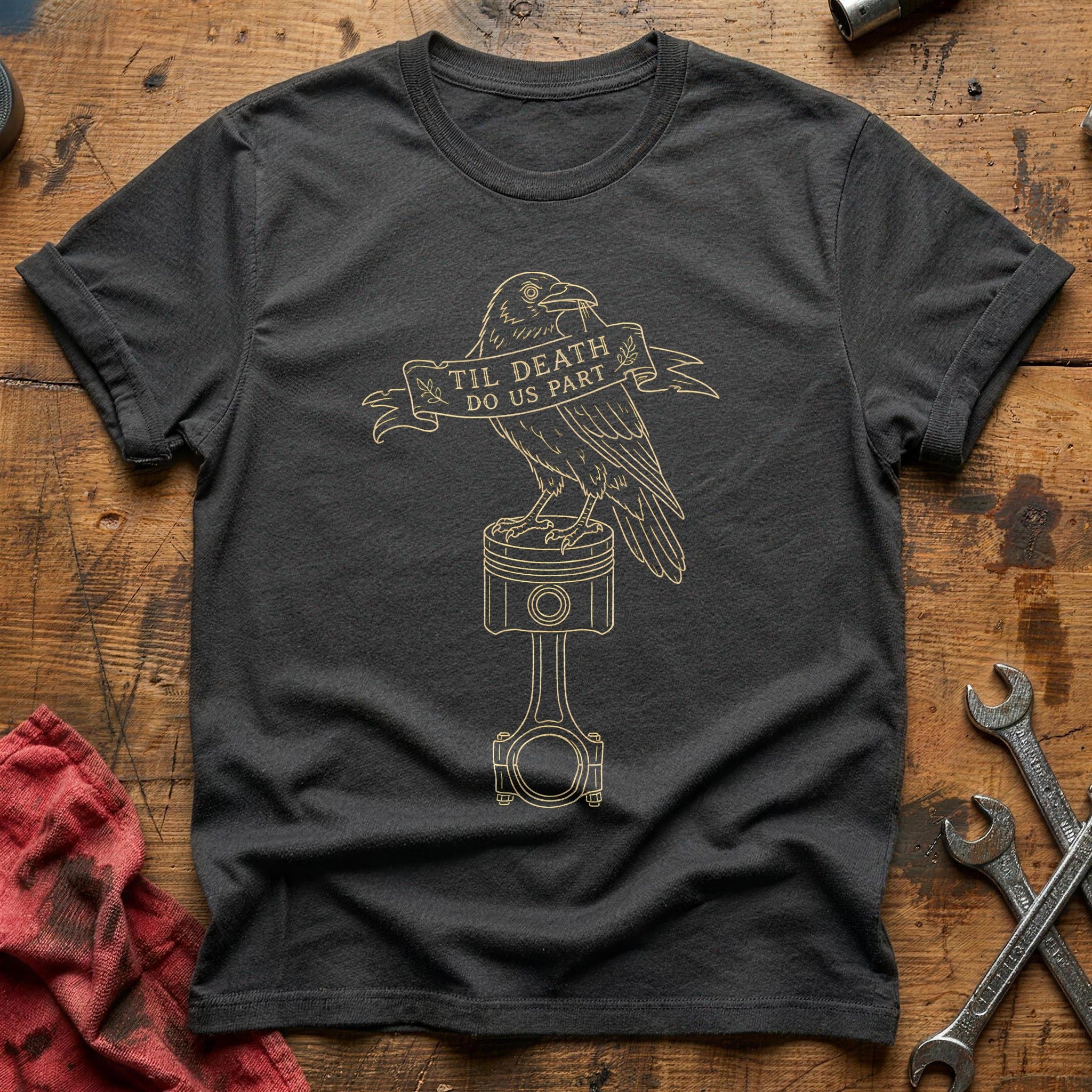 Raven Piston 94 T-Shirt - Charcoal