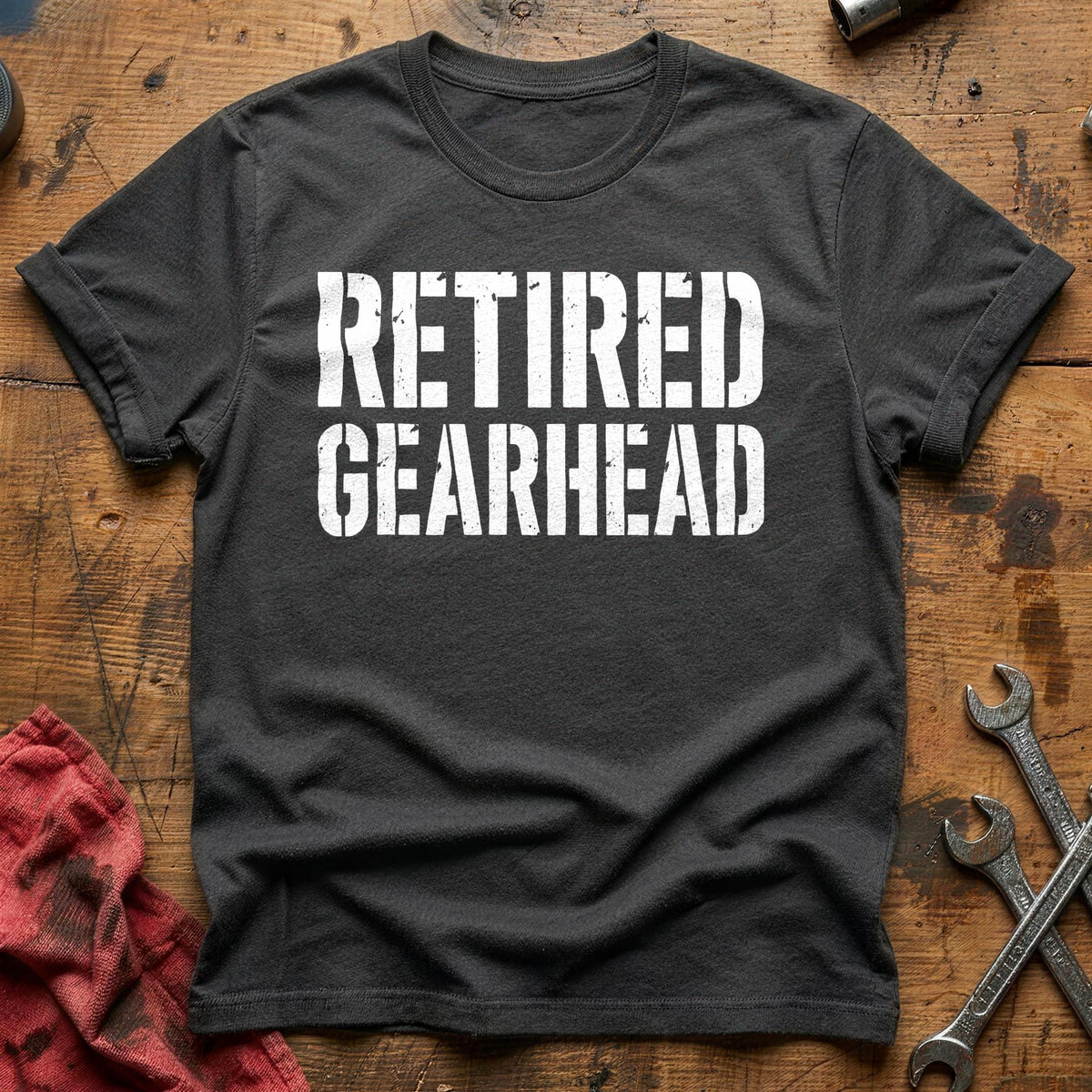 Retired Gearhead 84 T-Shirt - Charcoal