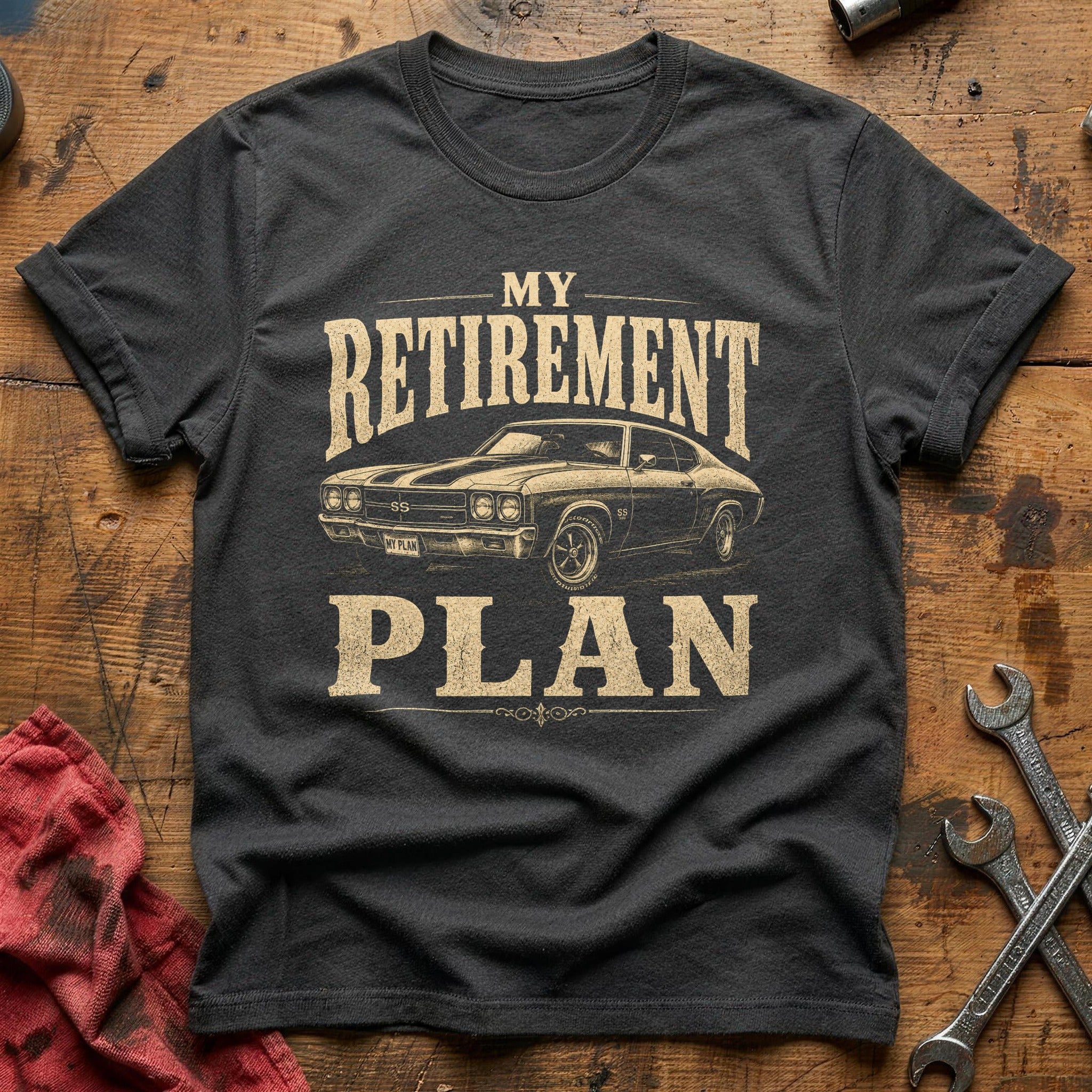 Retirement Plan T-Shirt - Charcoal