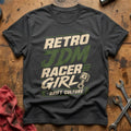 Retro Racer Girl - Charcoal