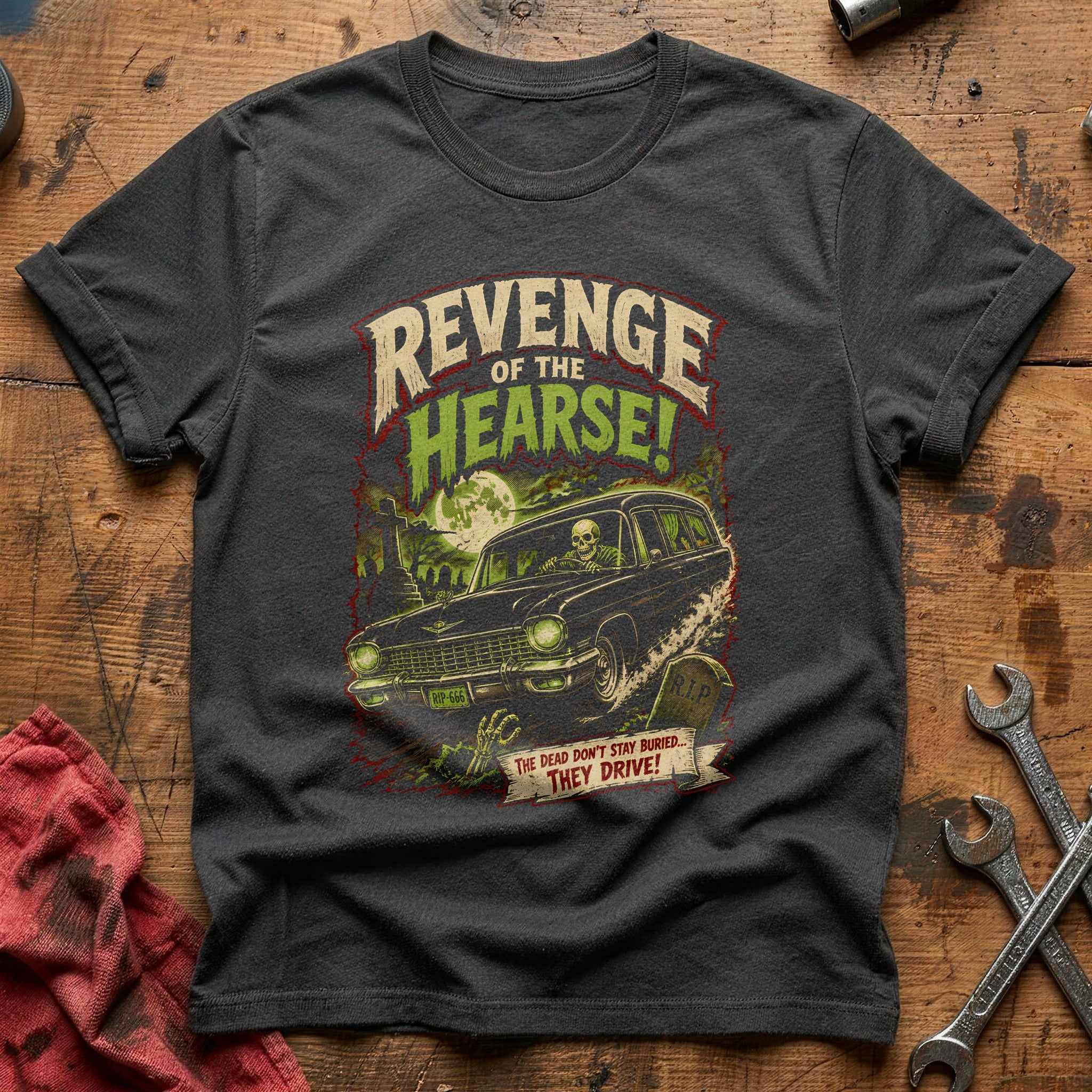 Revenge Of The Hearse 47 T-Shirt - Charcoal