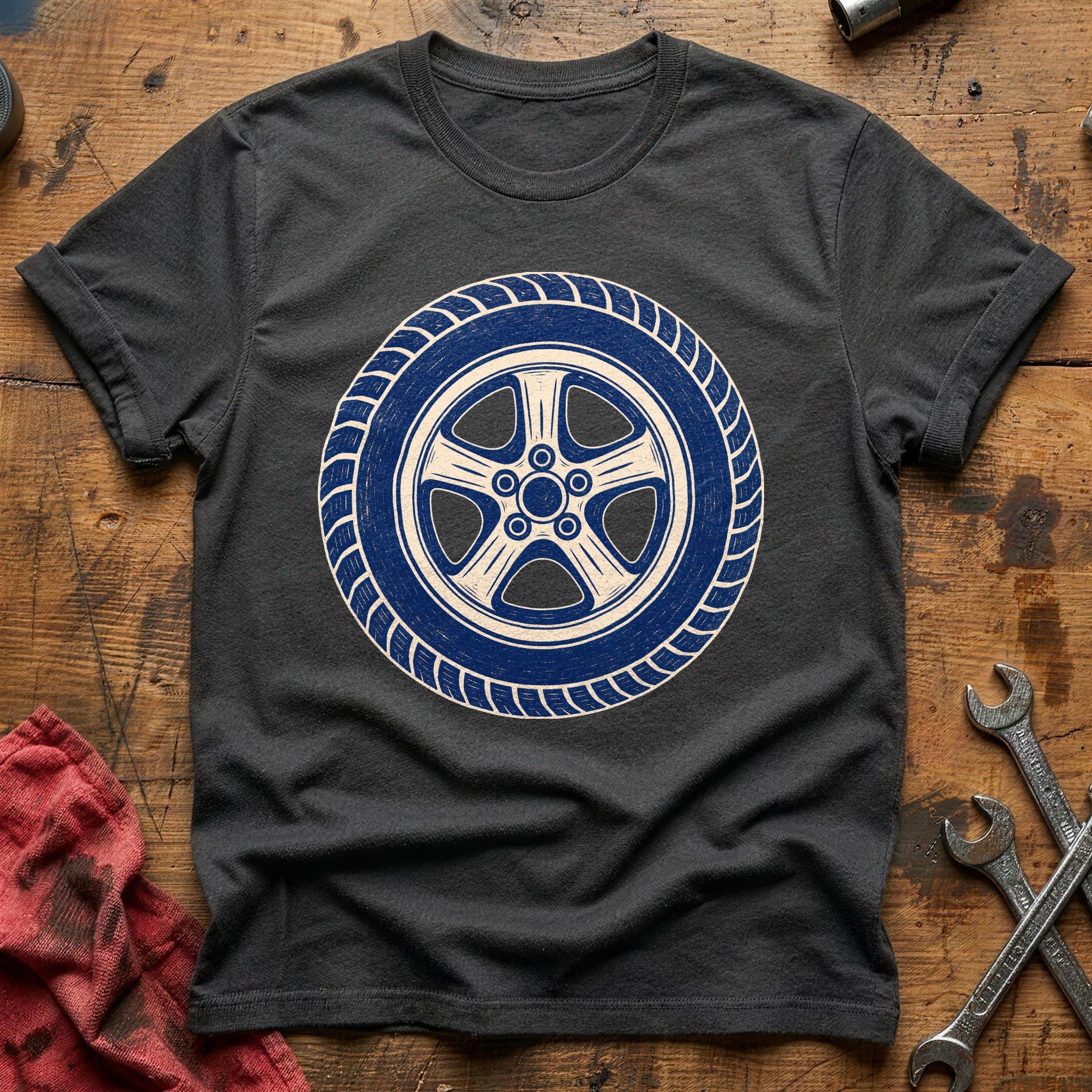 Rubber & Rim T-Shirt - Charcoal