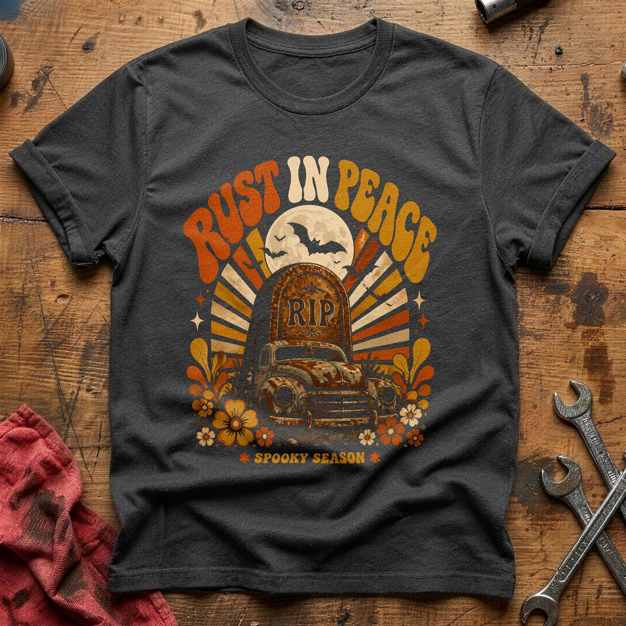Rust In Peace 57 T-Shirt - Charcoal