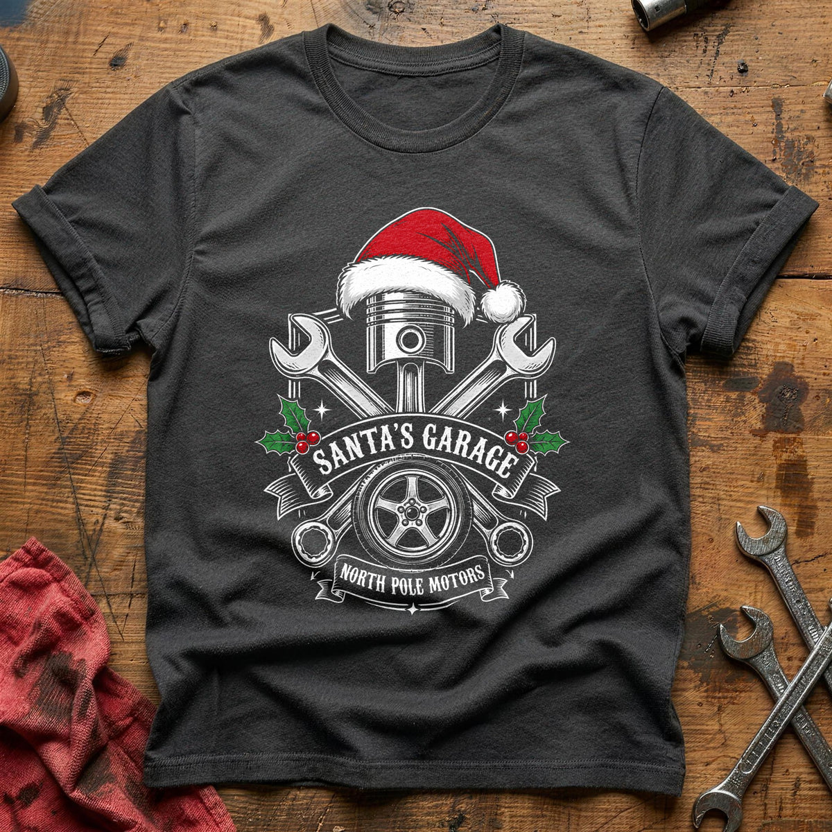 Santa's Garage 15 T-Shirt - Charcoal