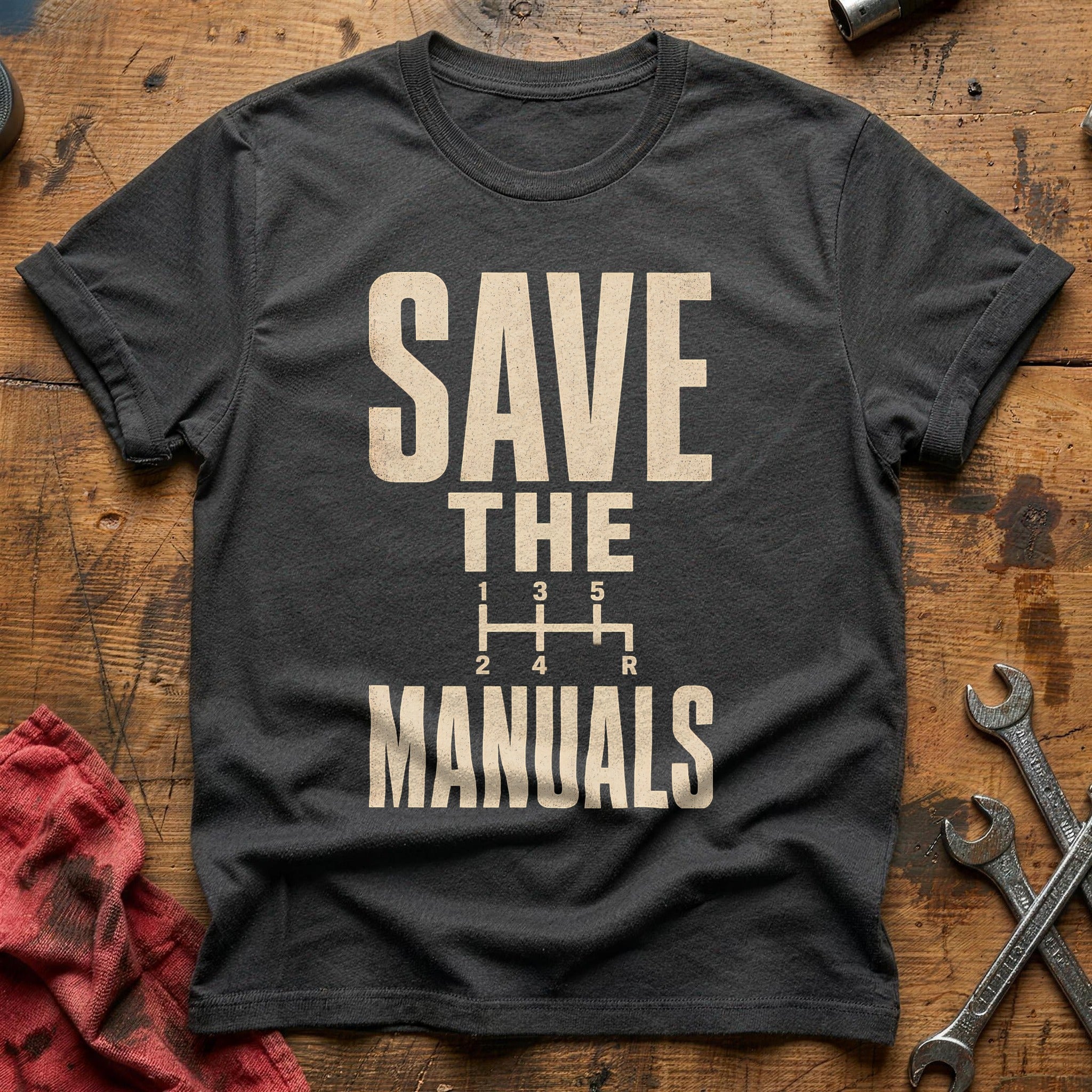 Save The Manuals - Charcoal