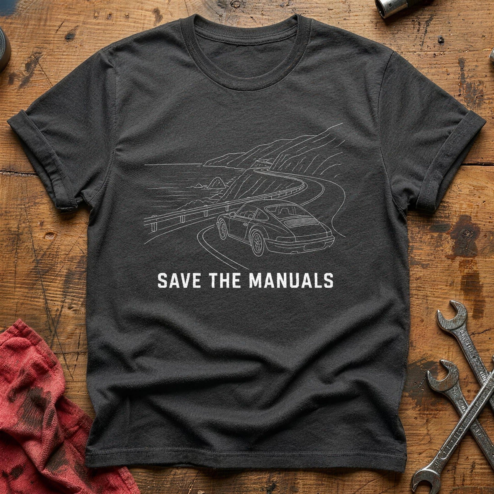 Save The Manuals 46 T-Shirt - Charcoal