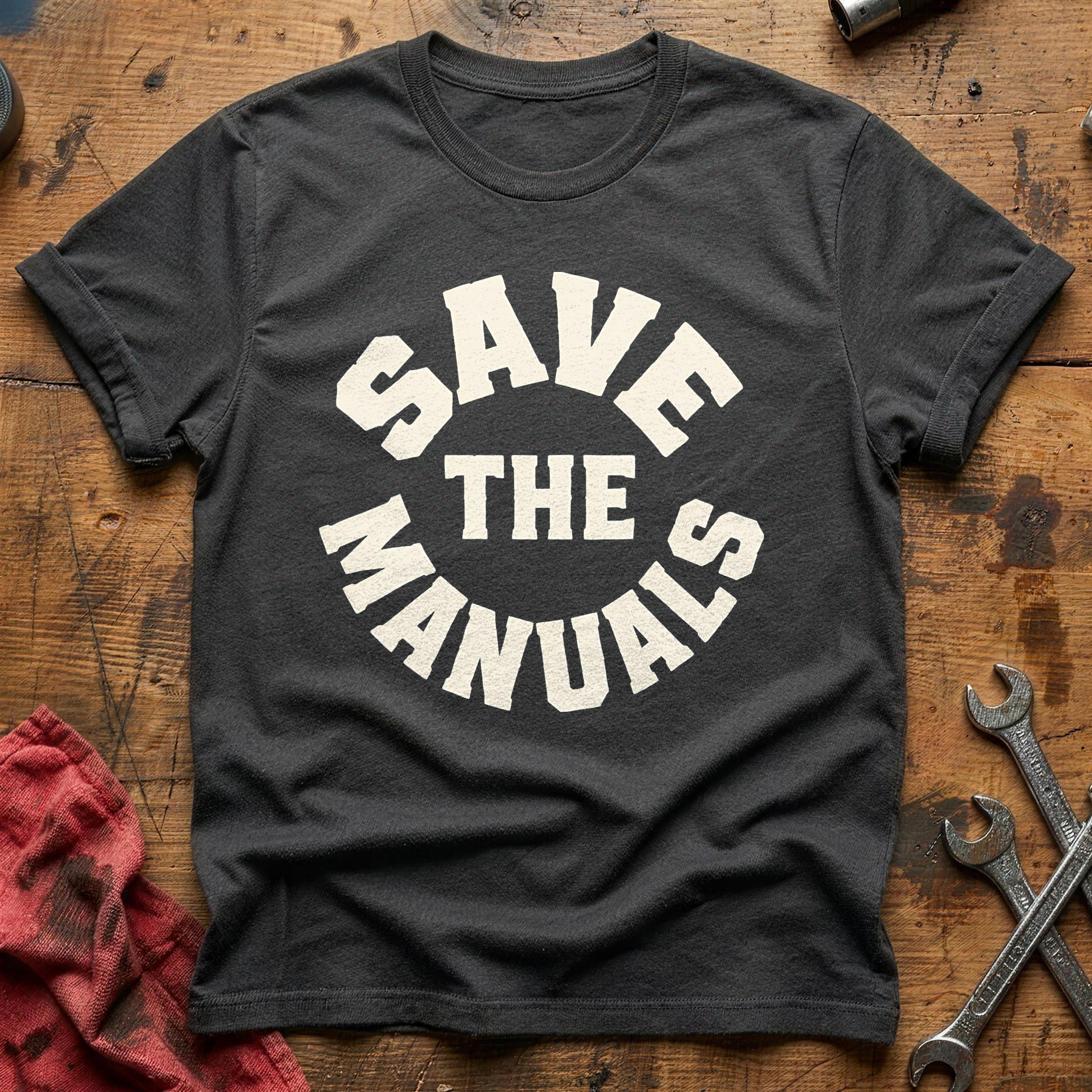 Save The Manuals 62 T-Shirt - Charcoal