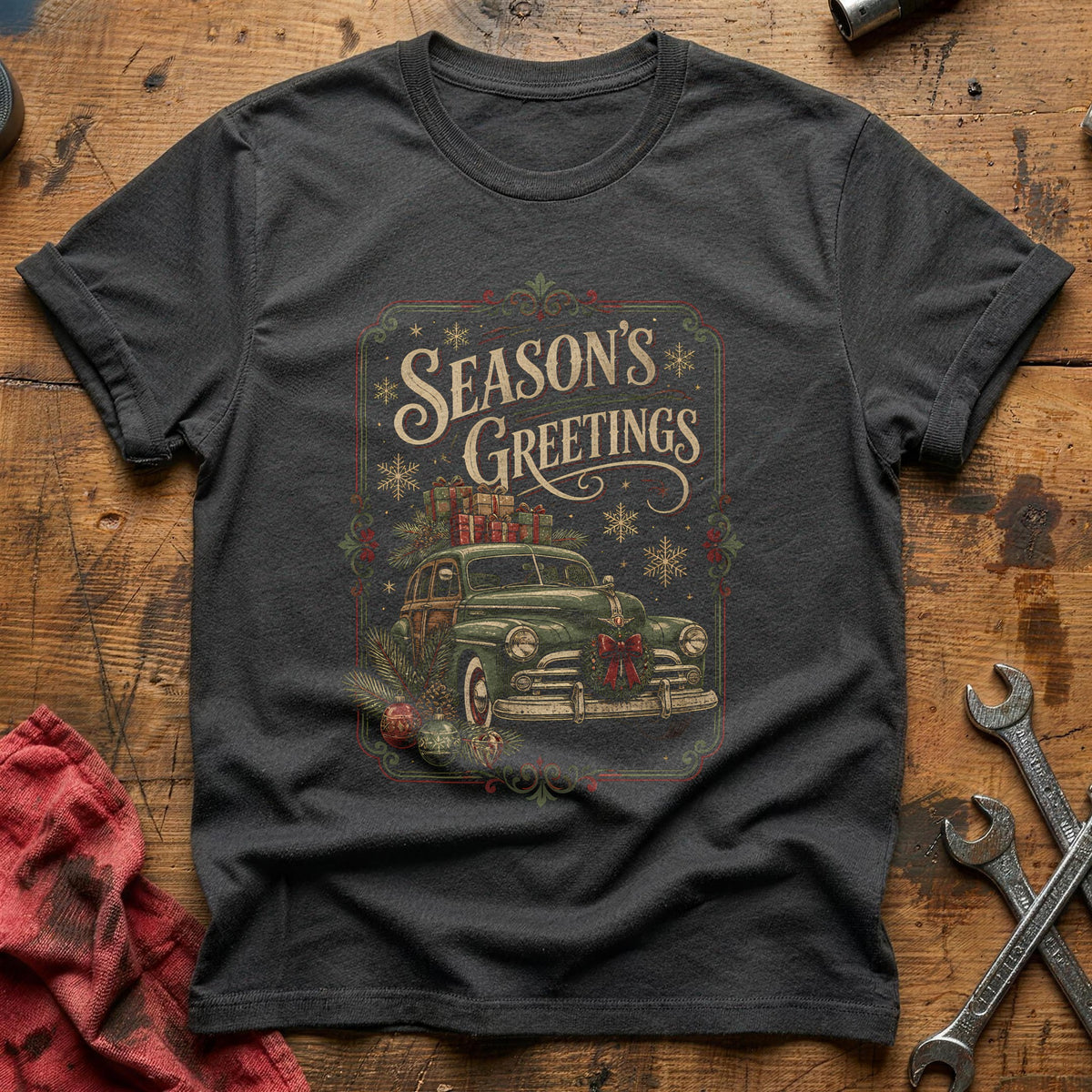 Season's Greetings 84 T-Shirt - Charcoal