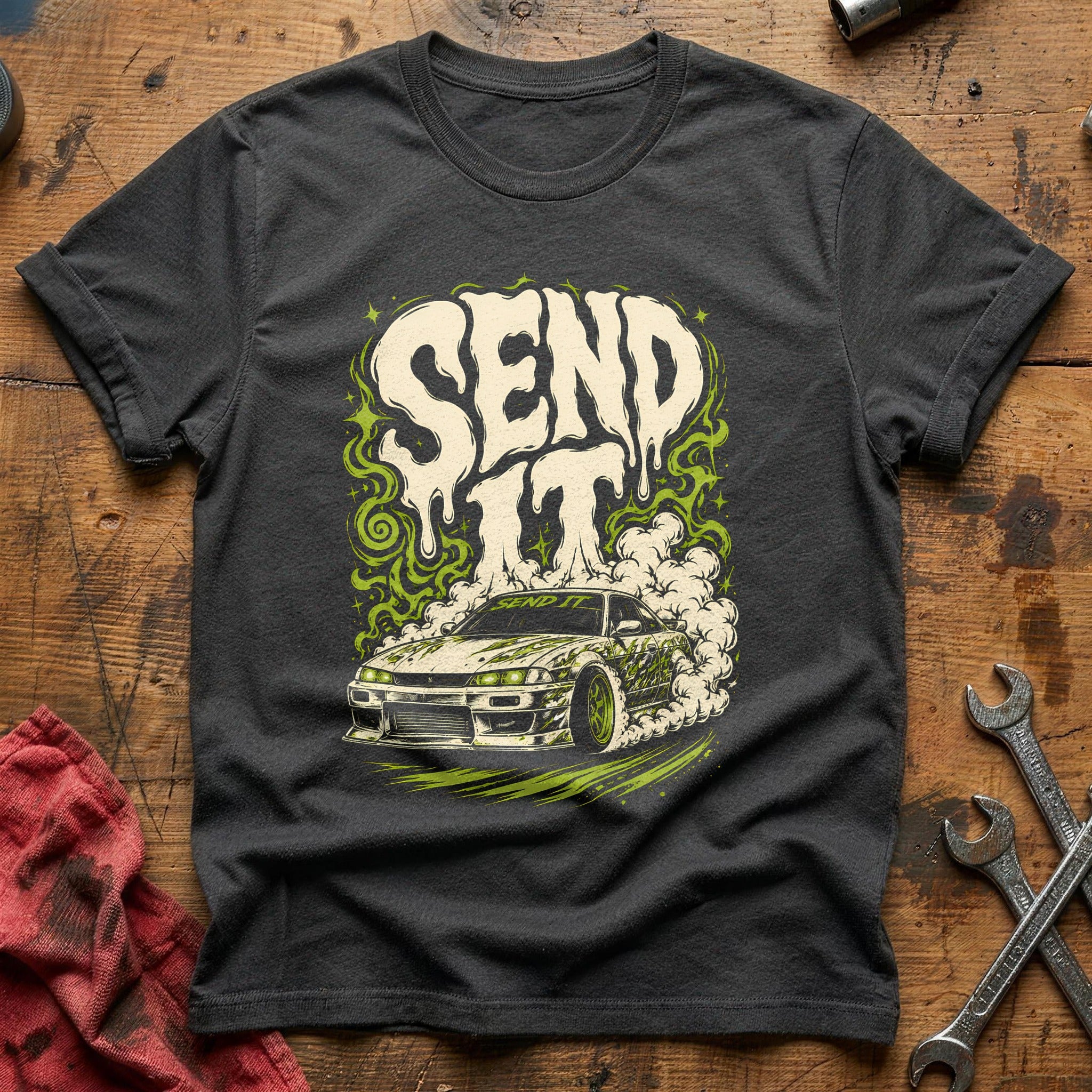 Send It Acid 85 T-Shirt - Charcoal