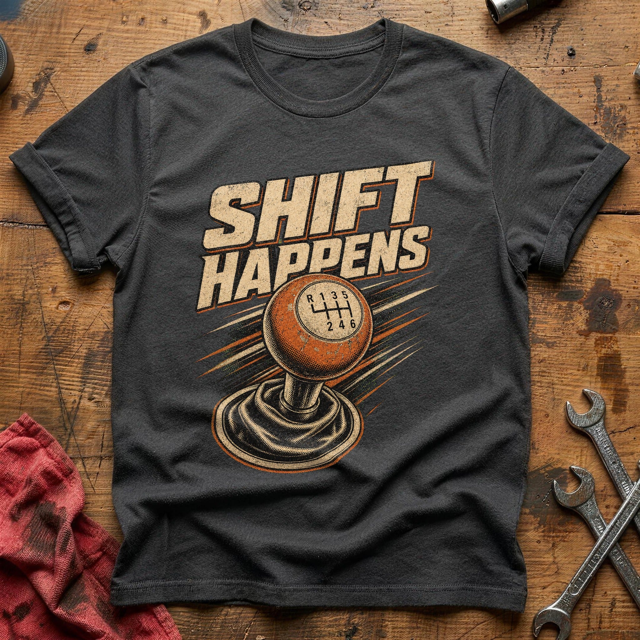 Shift Happens T-Shirt - Charcoal