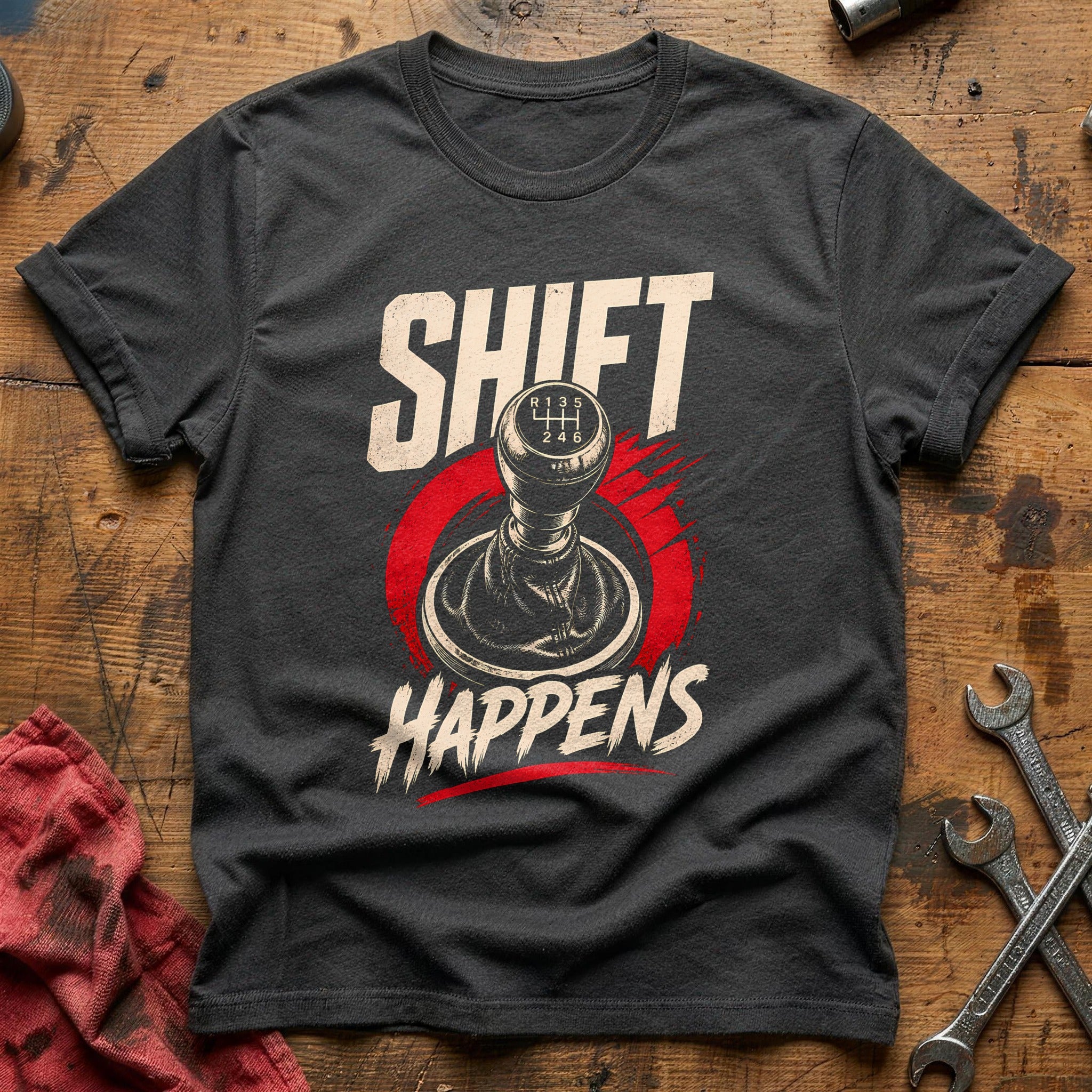 Shift Happens T-Shirt - Charcoal