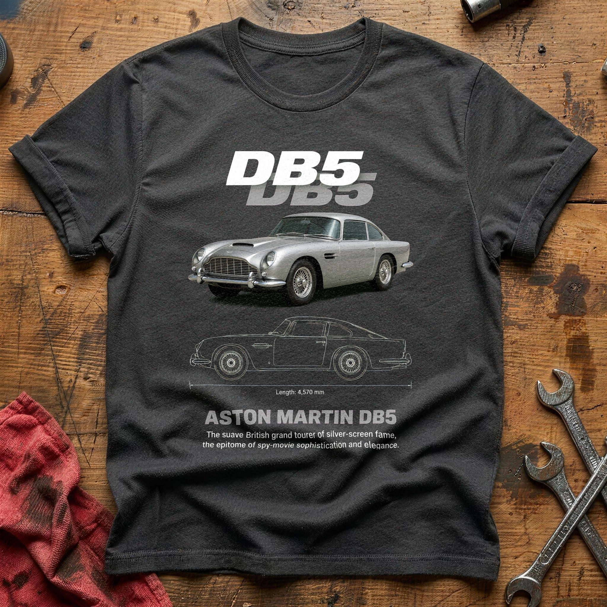 Silver Screen Legend T-Shirt - Charcoal