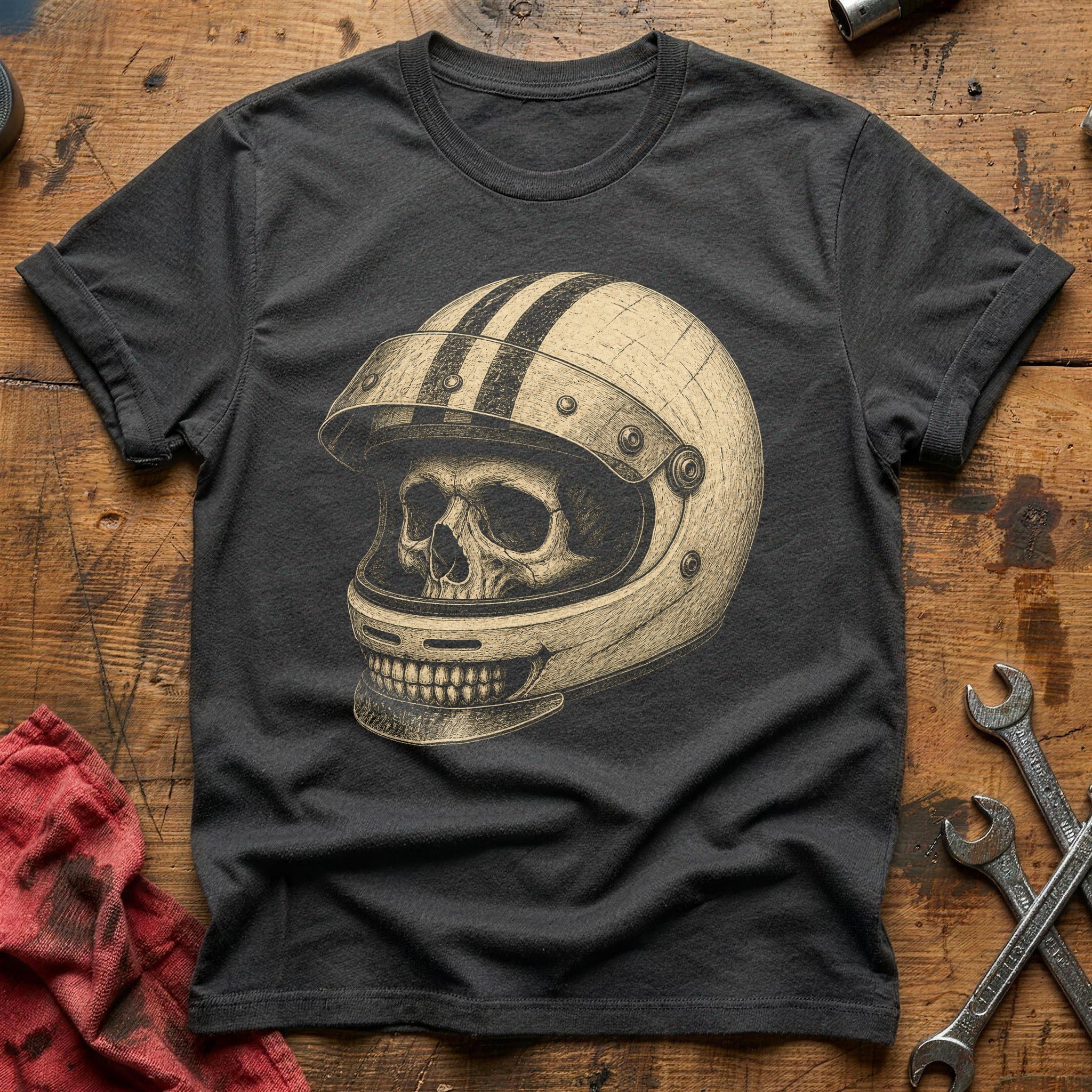 Skull Cockpit T-Shirt - Charcoal