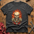 Skull Wheel Flash 77 T-Shirt - Charcoal